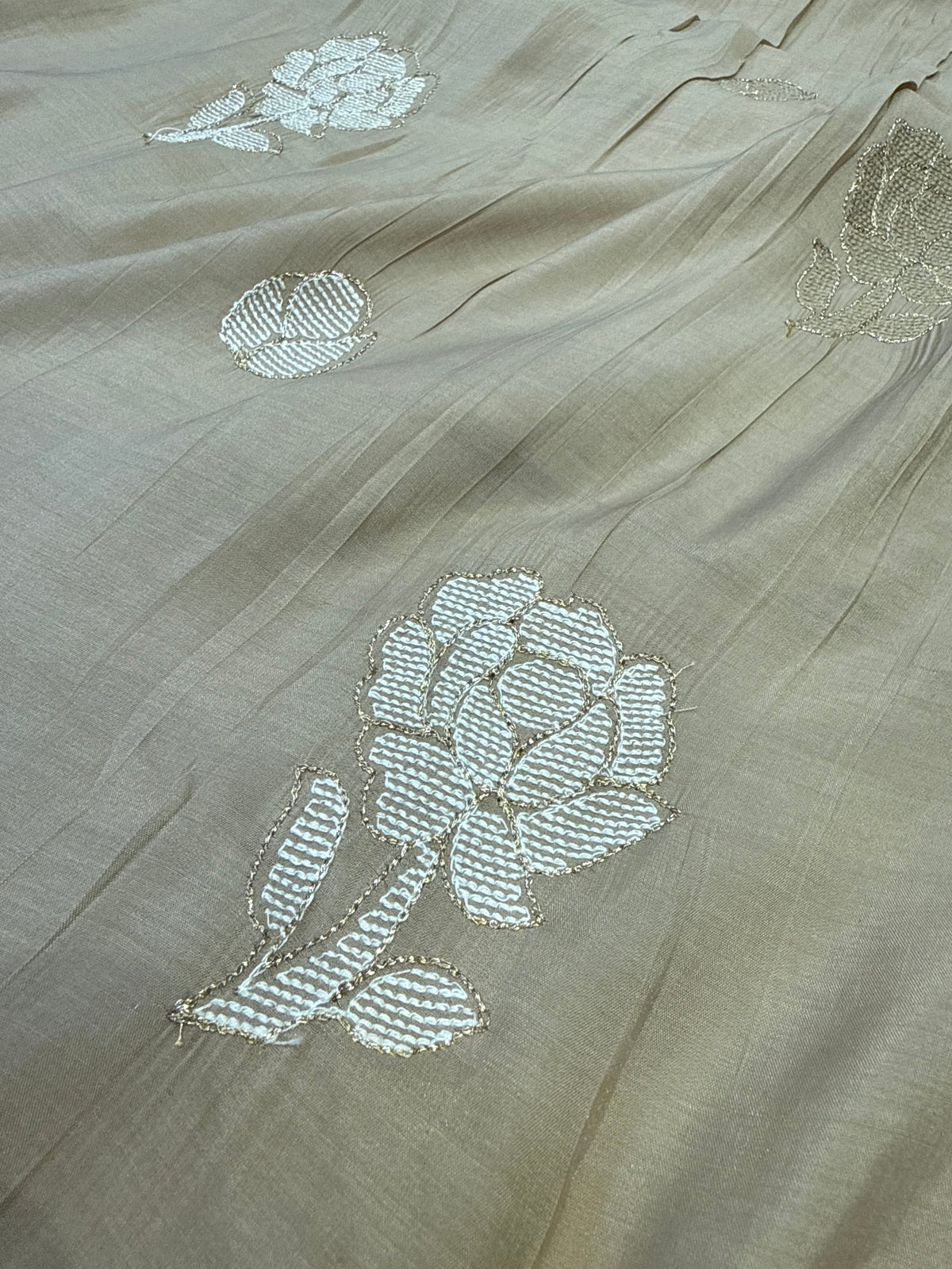 Pista Green Hand Embroidered A-line Kurti with Divider Cut Pant with Dupatta -HSC1205