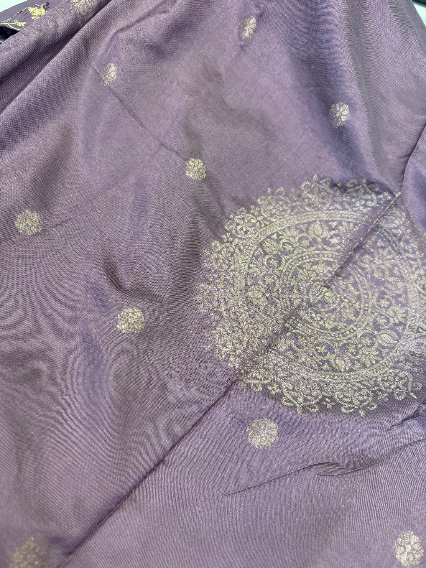 Lavender Kurti With Pant Dupatta