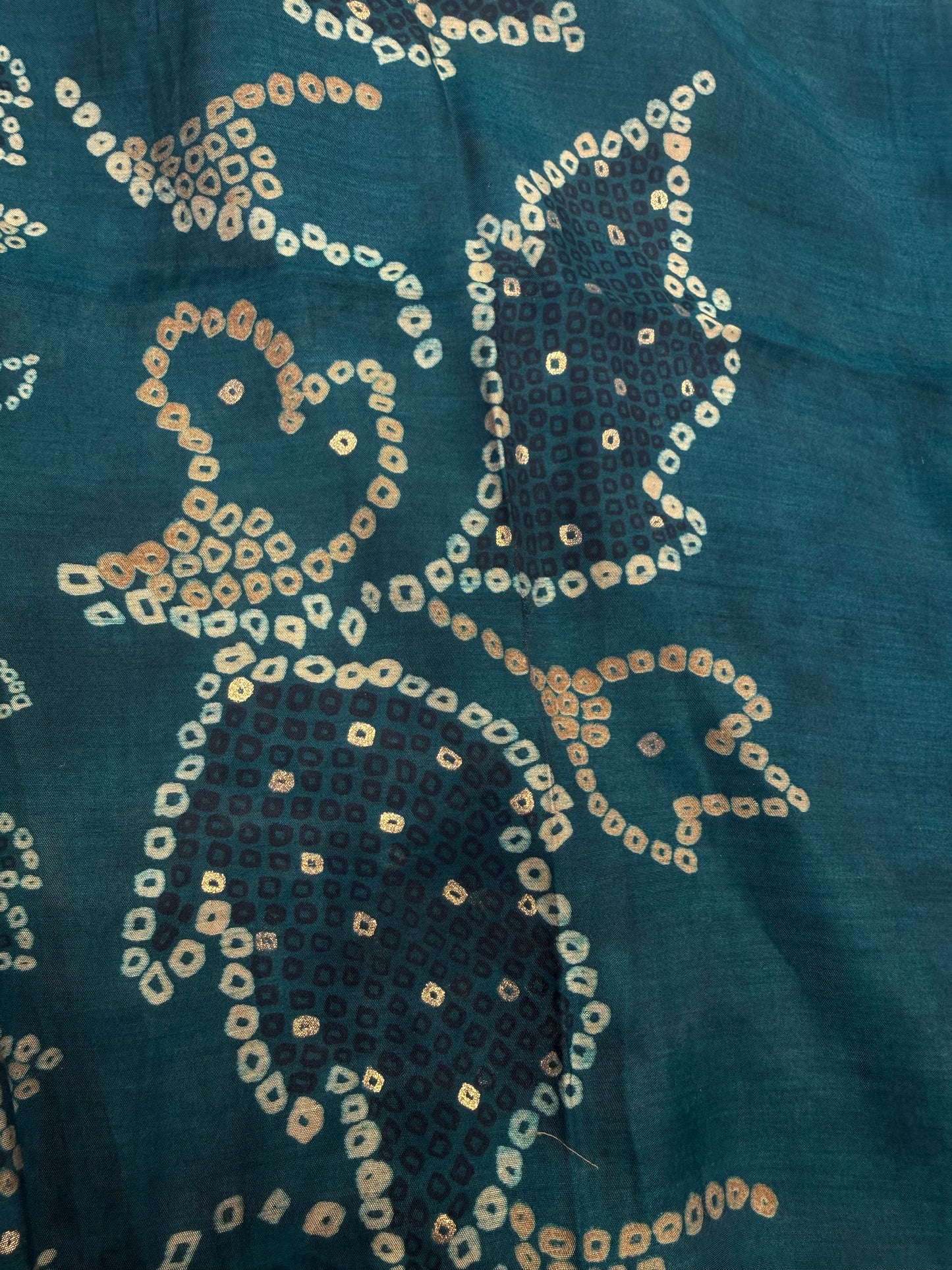 Peacock Blue Pure Muslin Kurti With Pant and Dupatta-HSC118