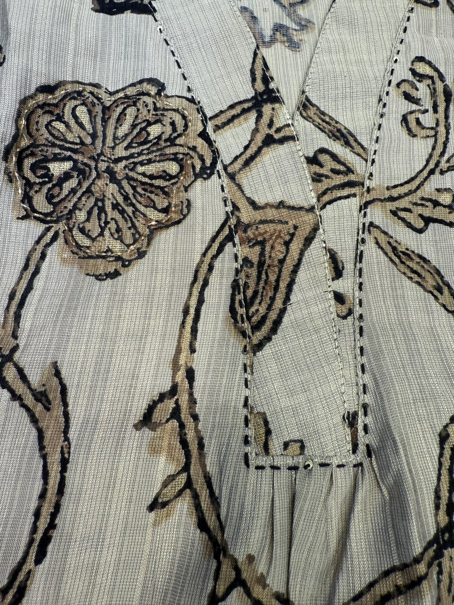 Printed Half White Kurti With Pant and Dupatta-HSC31