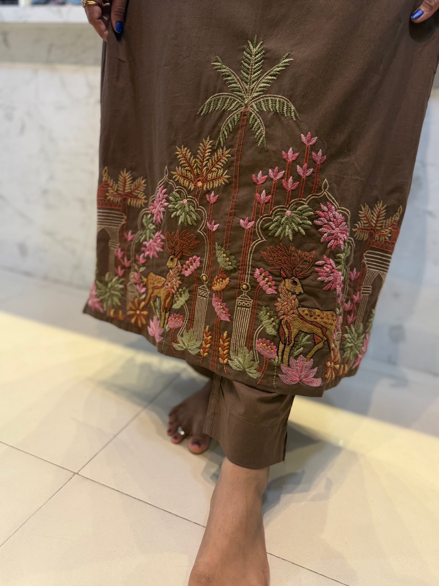 Deer Pure Mul cotton Salwar suit