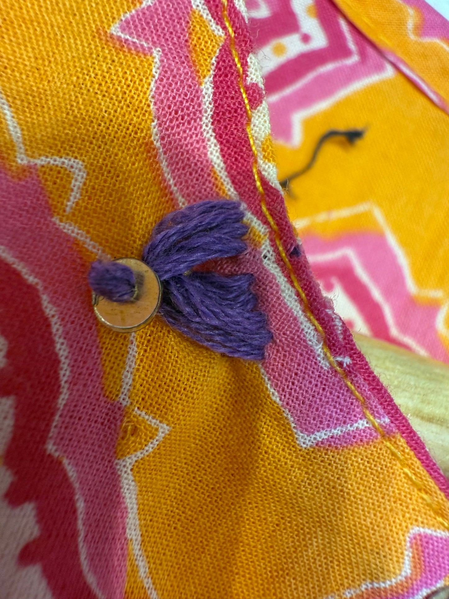 Pink and Orange Cotton kurti