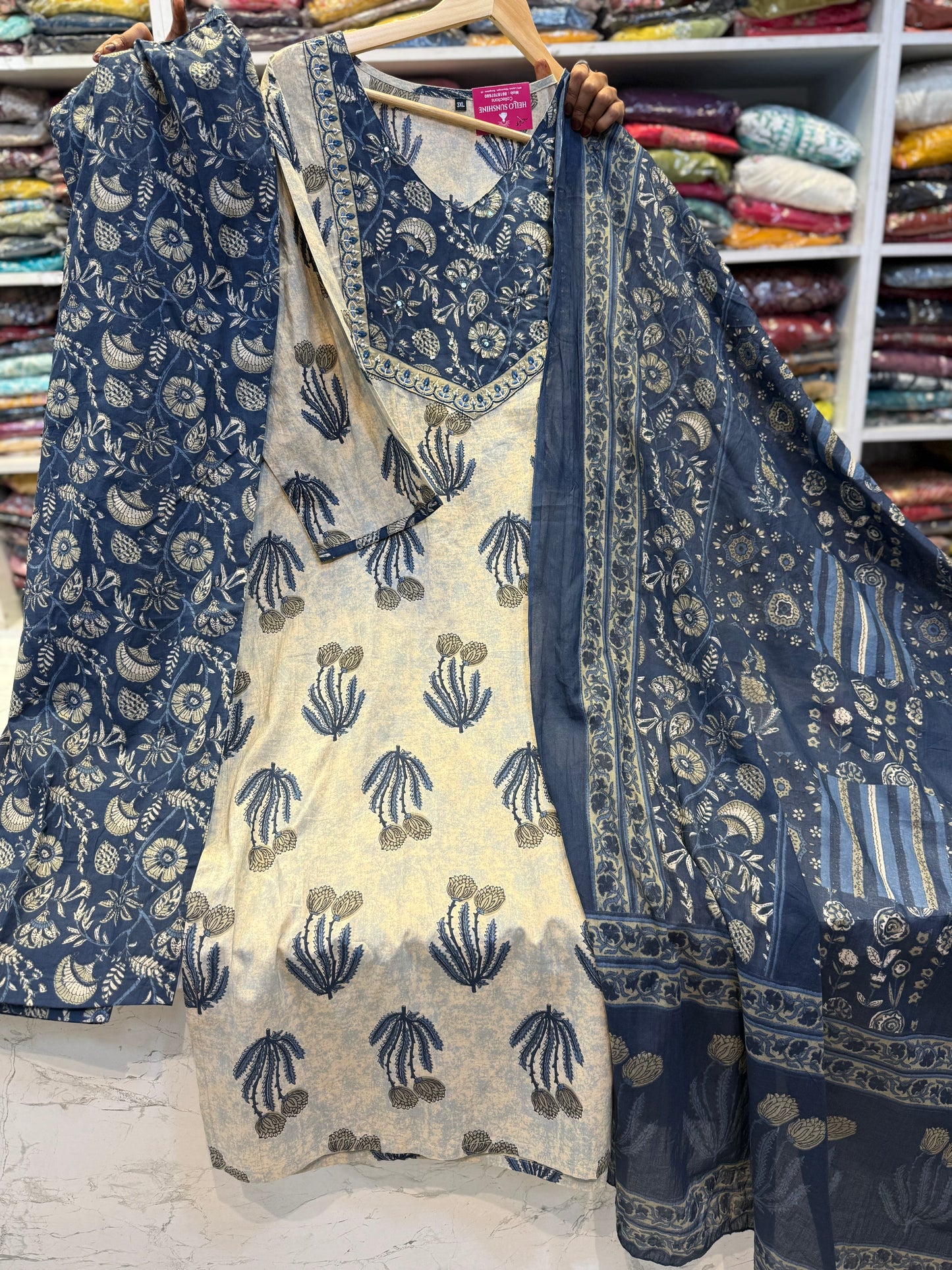 Printed Pure Cotton Salwar Set