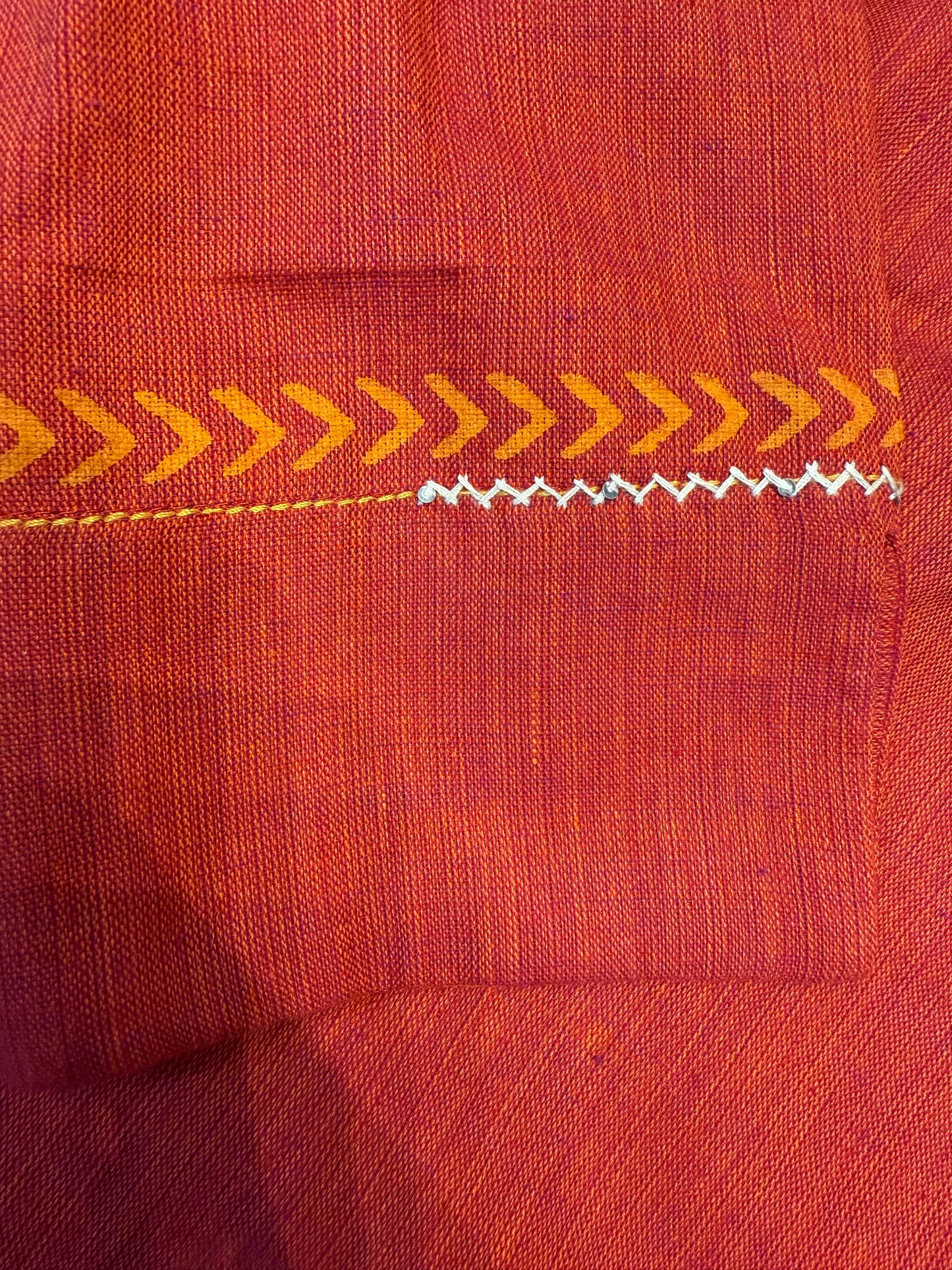 Red Kurti with thread Embroidery
