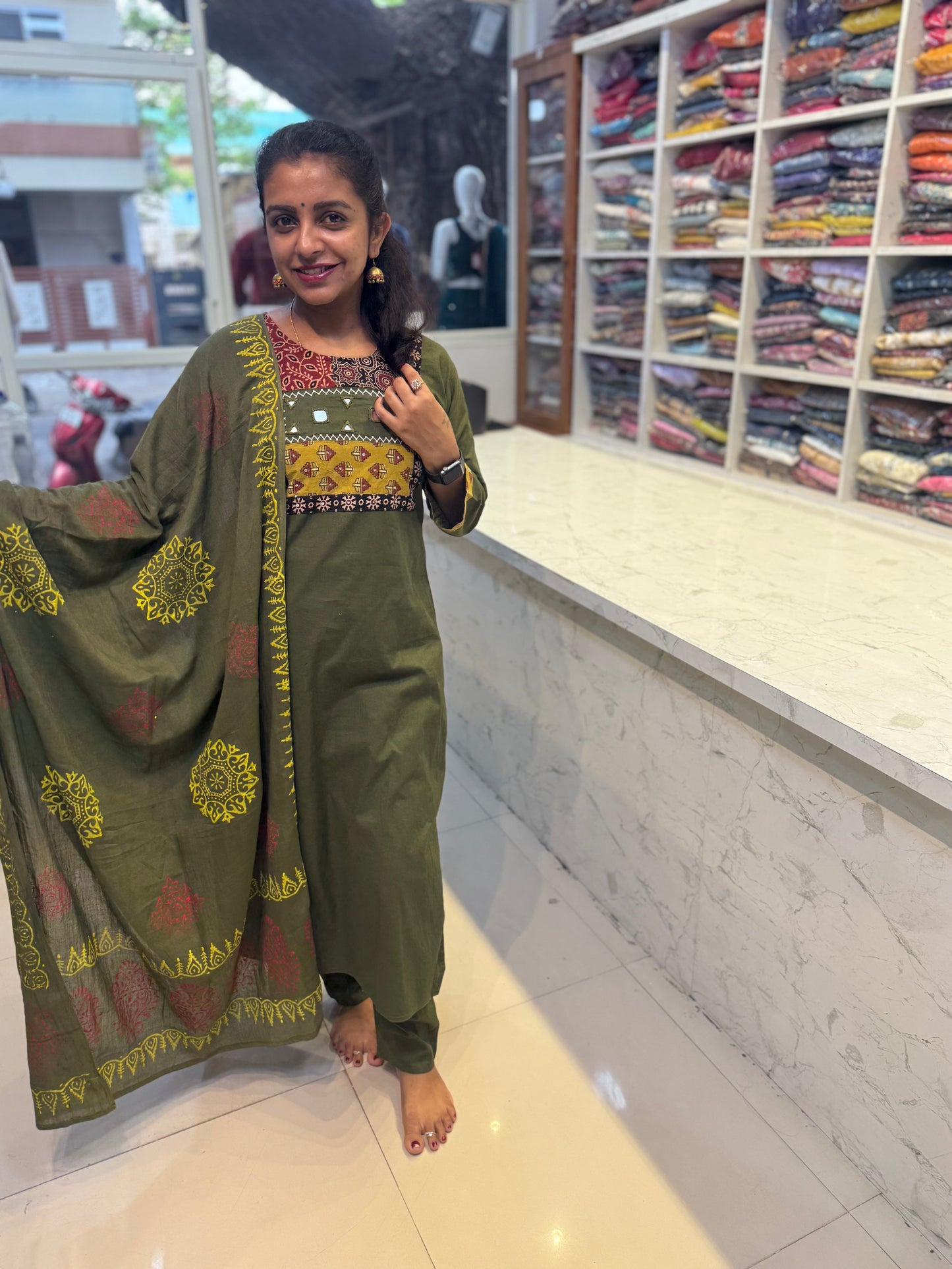 Block Printed Pure Cotton Salwar set