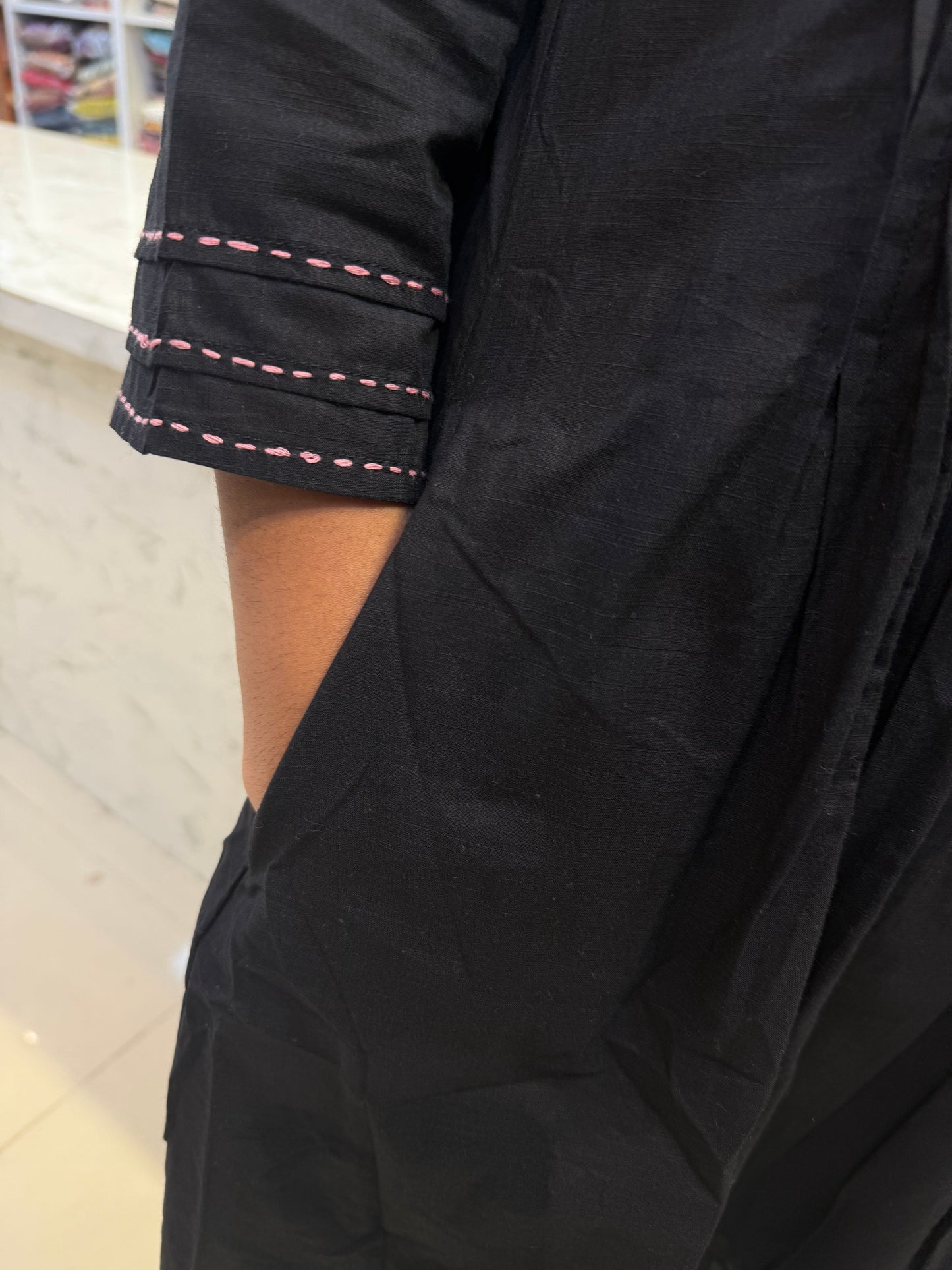 Pure Cotton Black Co-ords Set