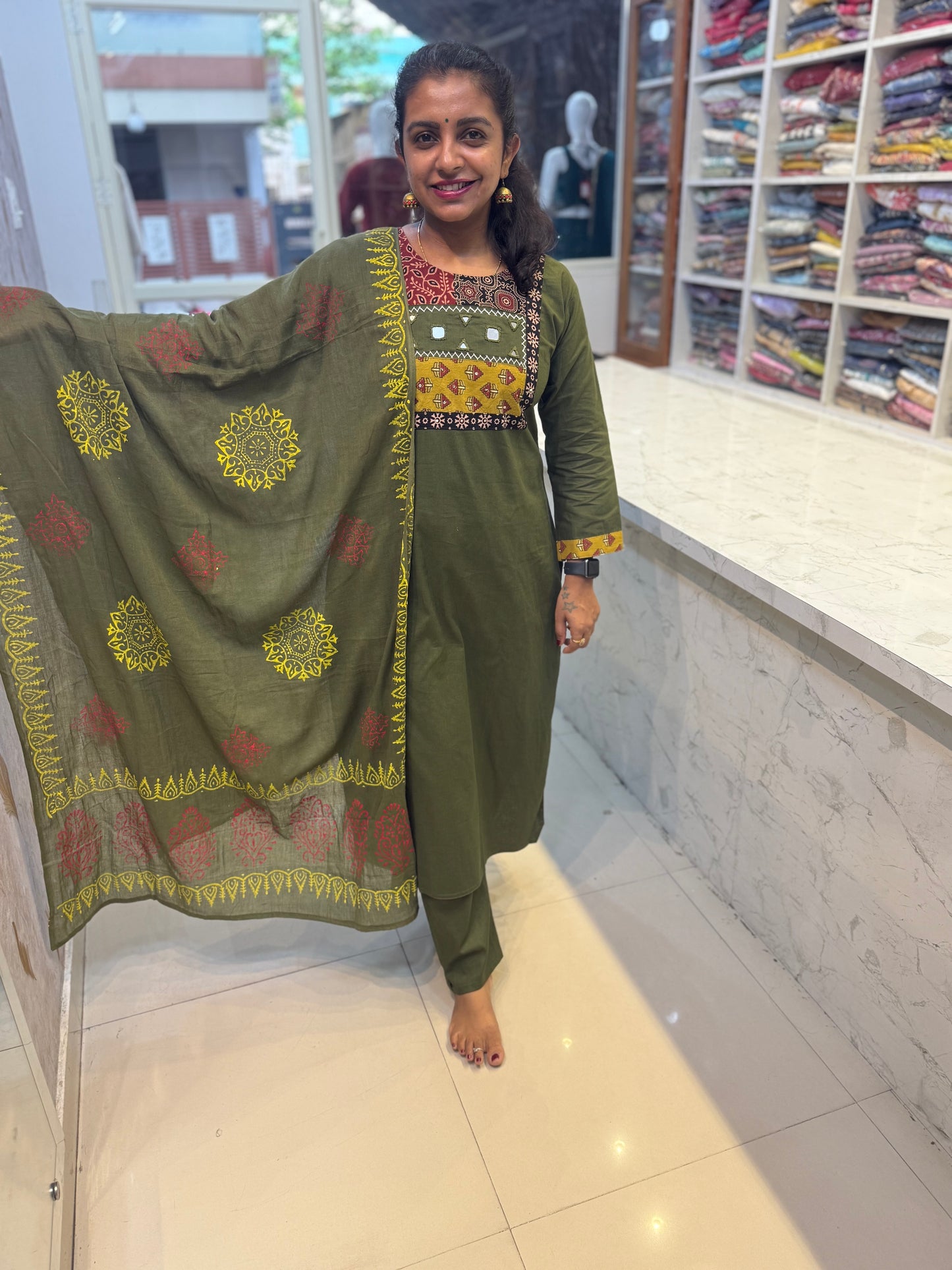 Block Printed Pure Cotton Salwar set