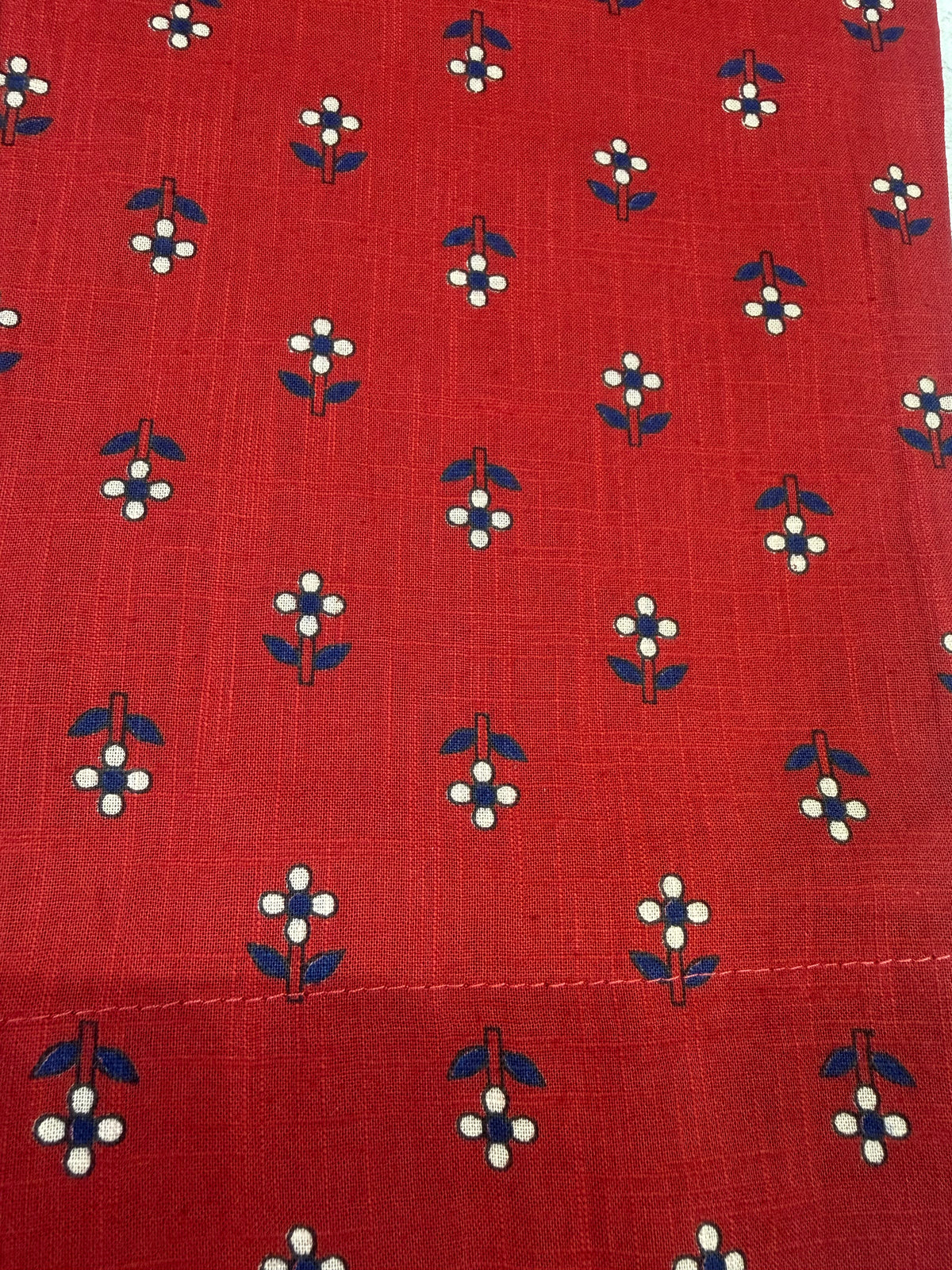 Marron Printed Pure Cotton Kurti With Pant -HSC1217