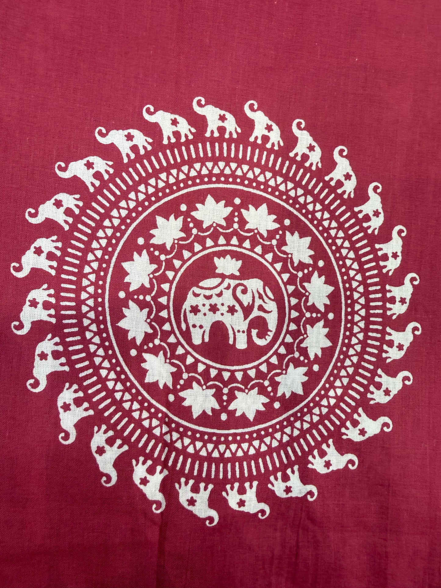 Pink Elephant Pure Cotton Kurti With Pant and Dupatta - HSC1147