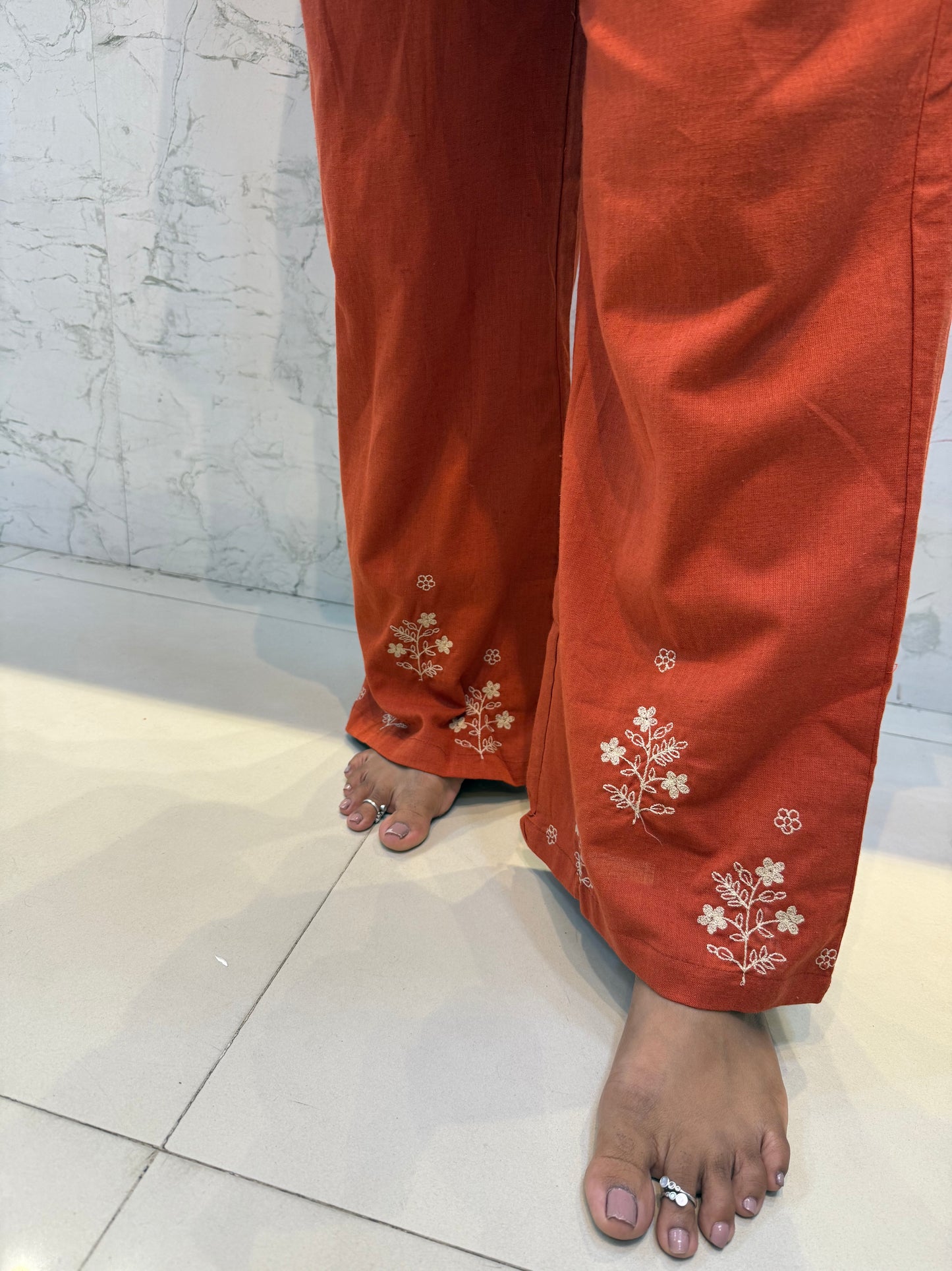 Rust Cotton Flex Co-ords