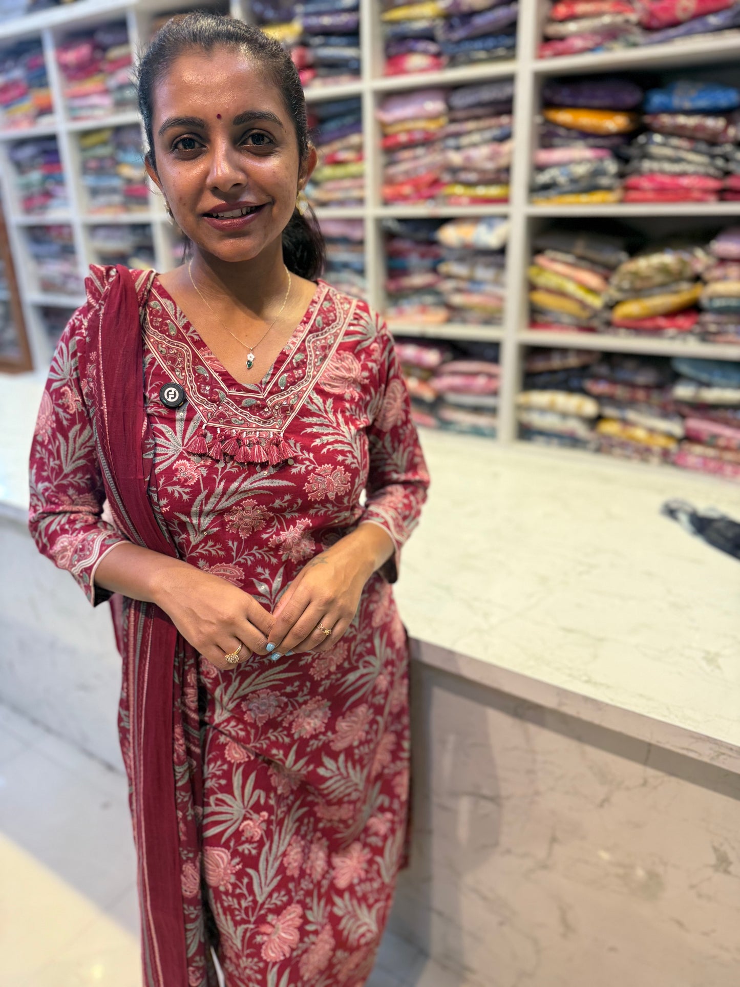 Printed Cotton Salwar Suit