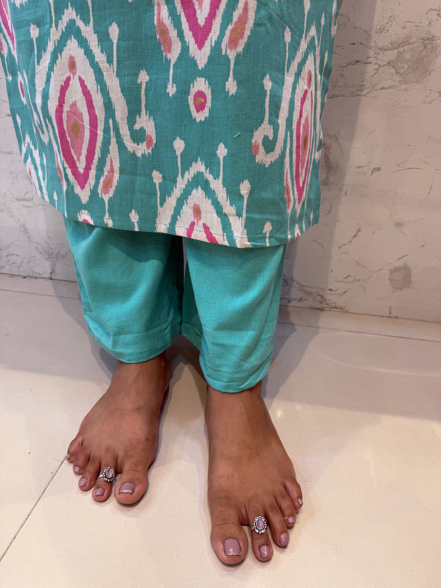 COTTON KURTI PANT SET