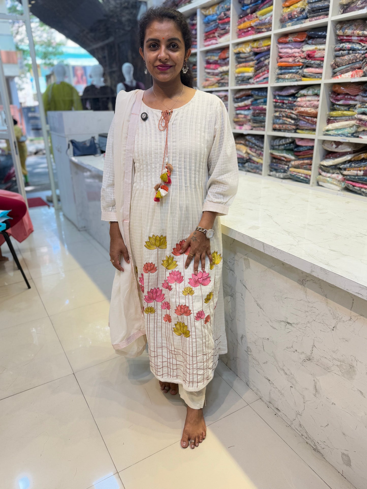 Cotton Anarkali set
