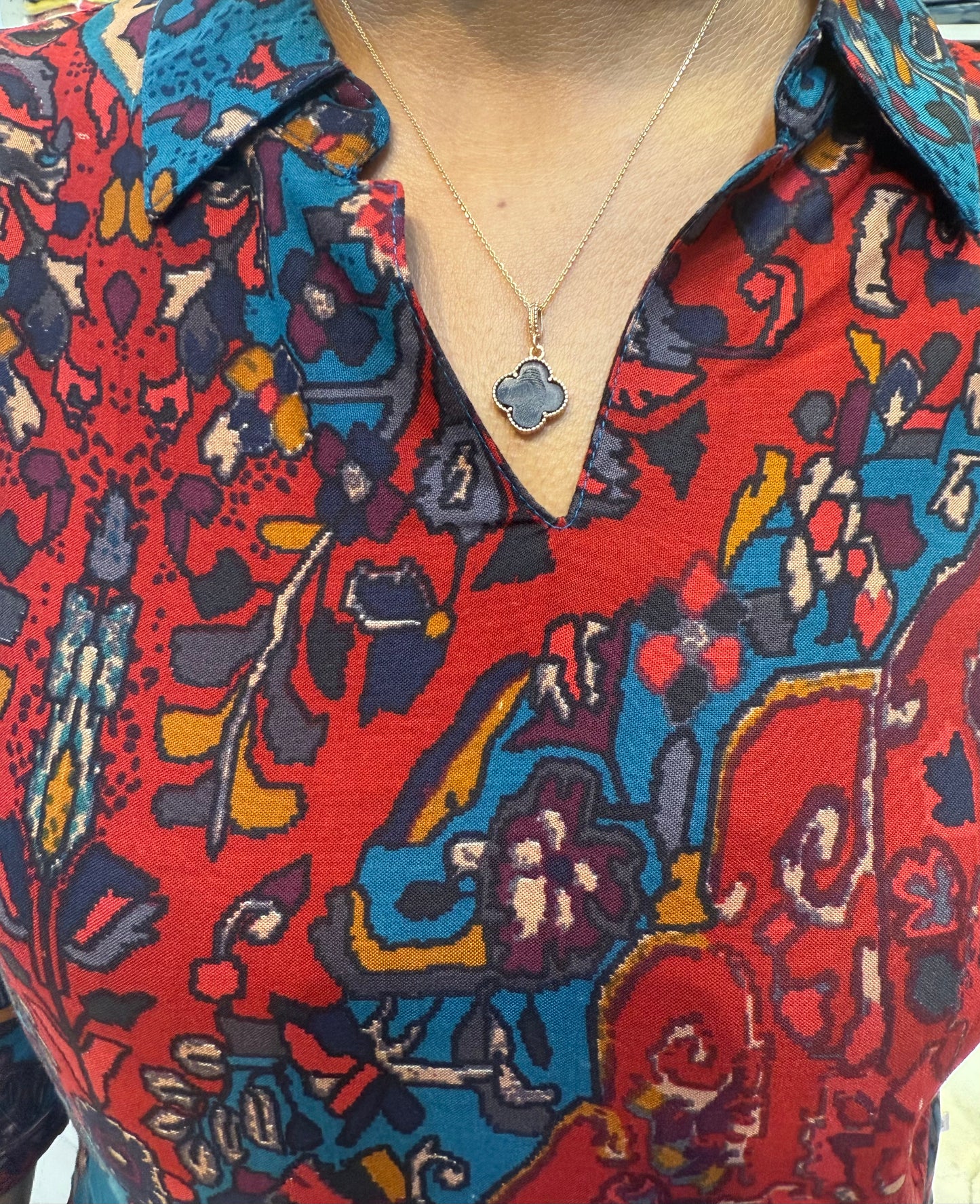 Soft Capsule fabric co-ords set with mutli-colour print