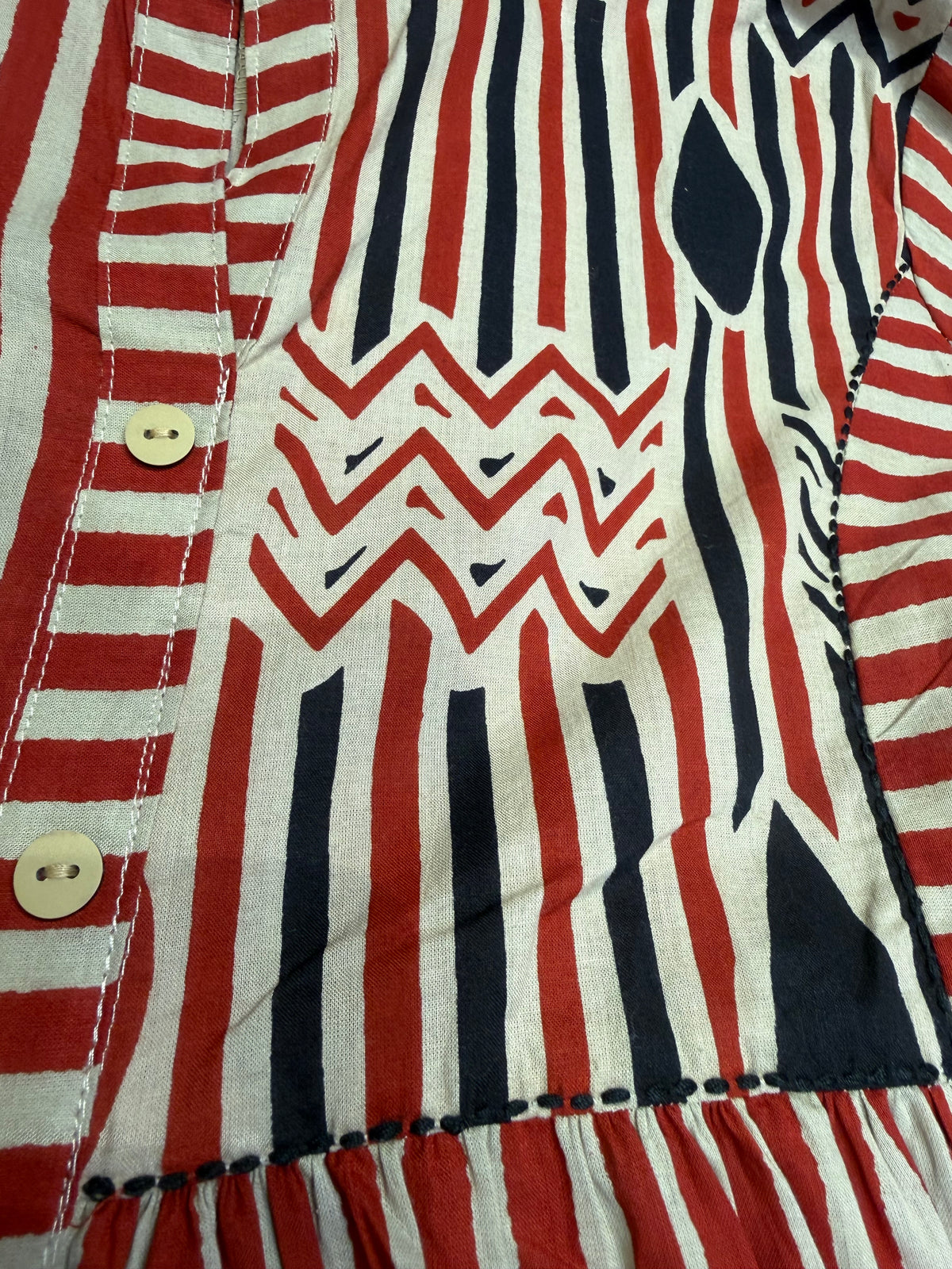 Stripes Pure Cotton Dress -HSC1291