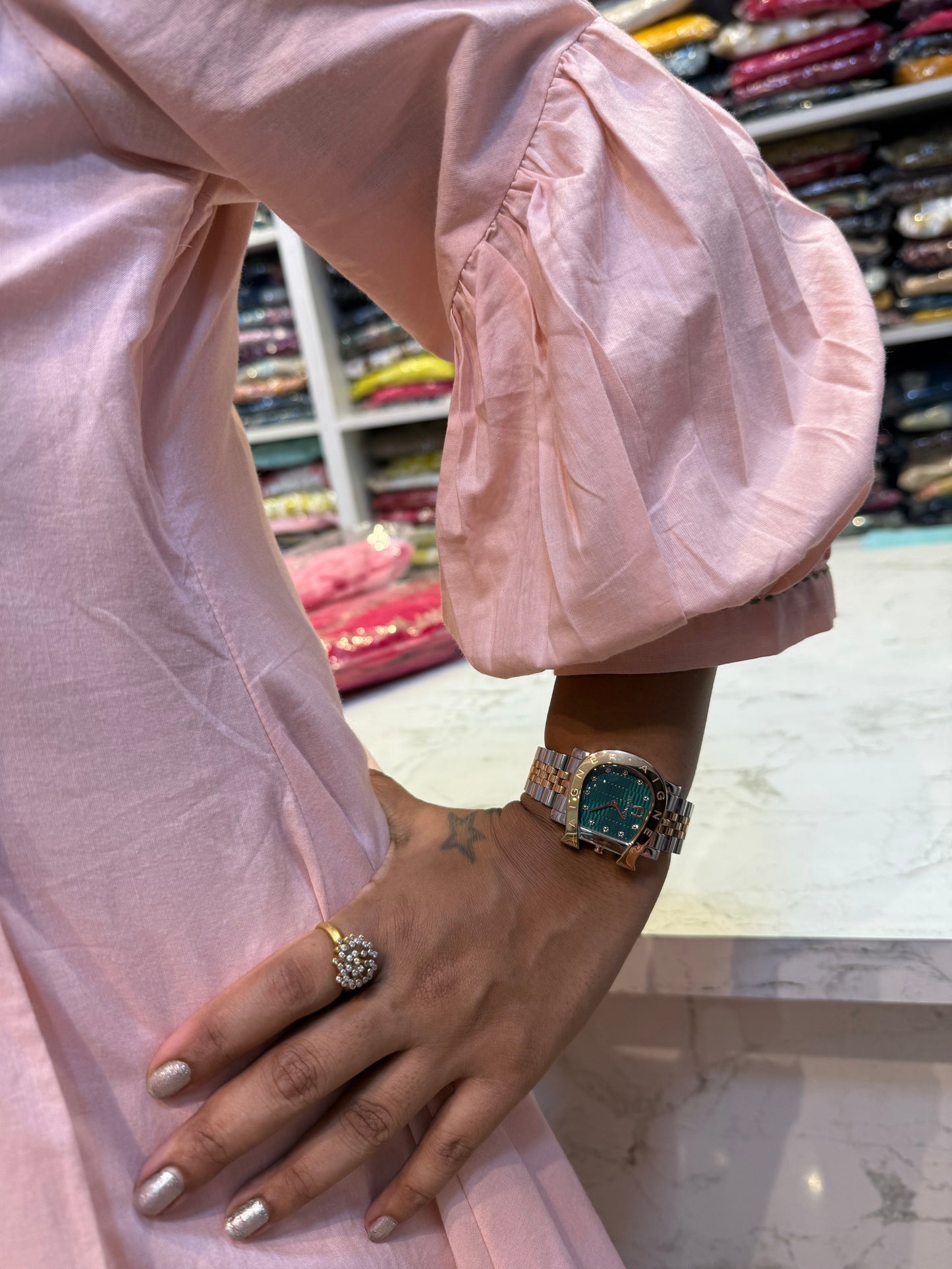 Baby Pink Cotton Co-ords