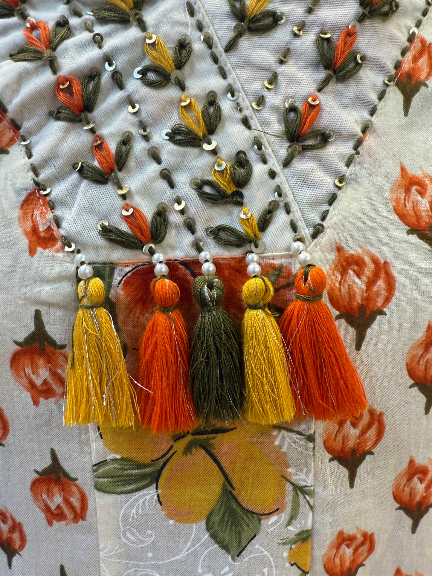 Anarkali Cotton Kurti With Pant and Dupatta