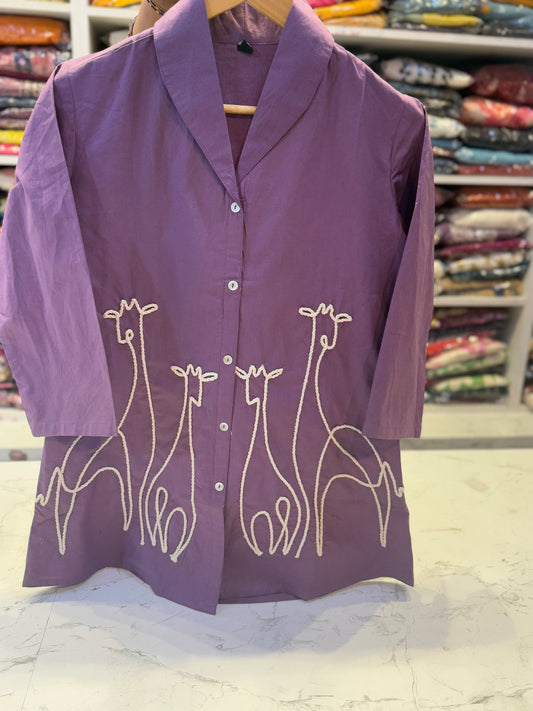 Giraffe Short Top