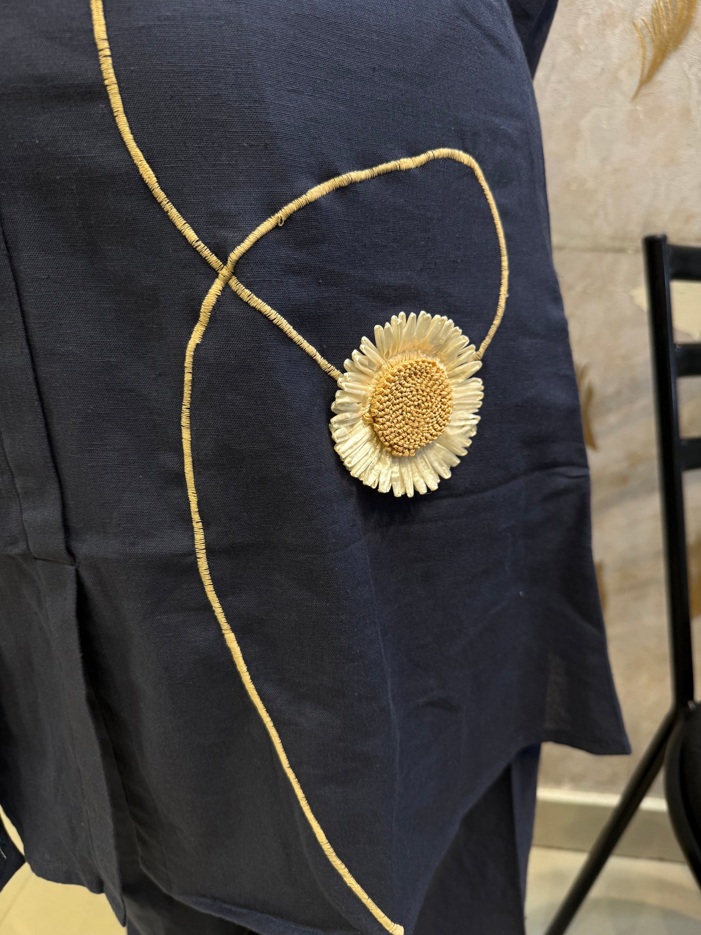 Flower Appliqué Cotton Co-ords Set-HSC128