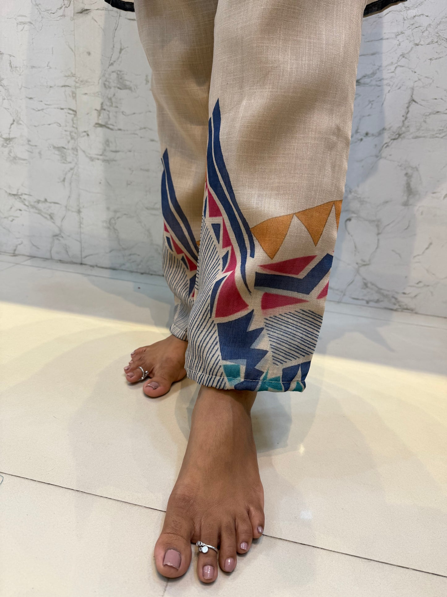 Cream Linen Co-ords Set