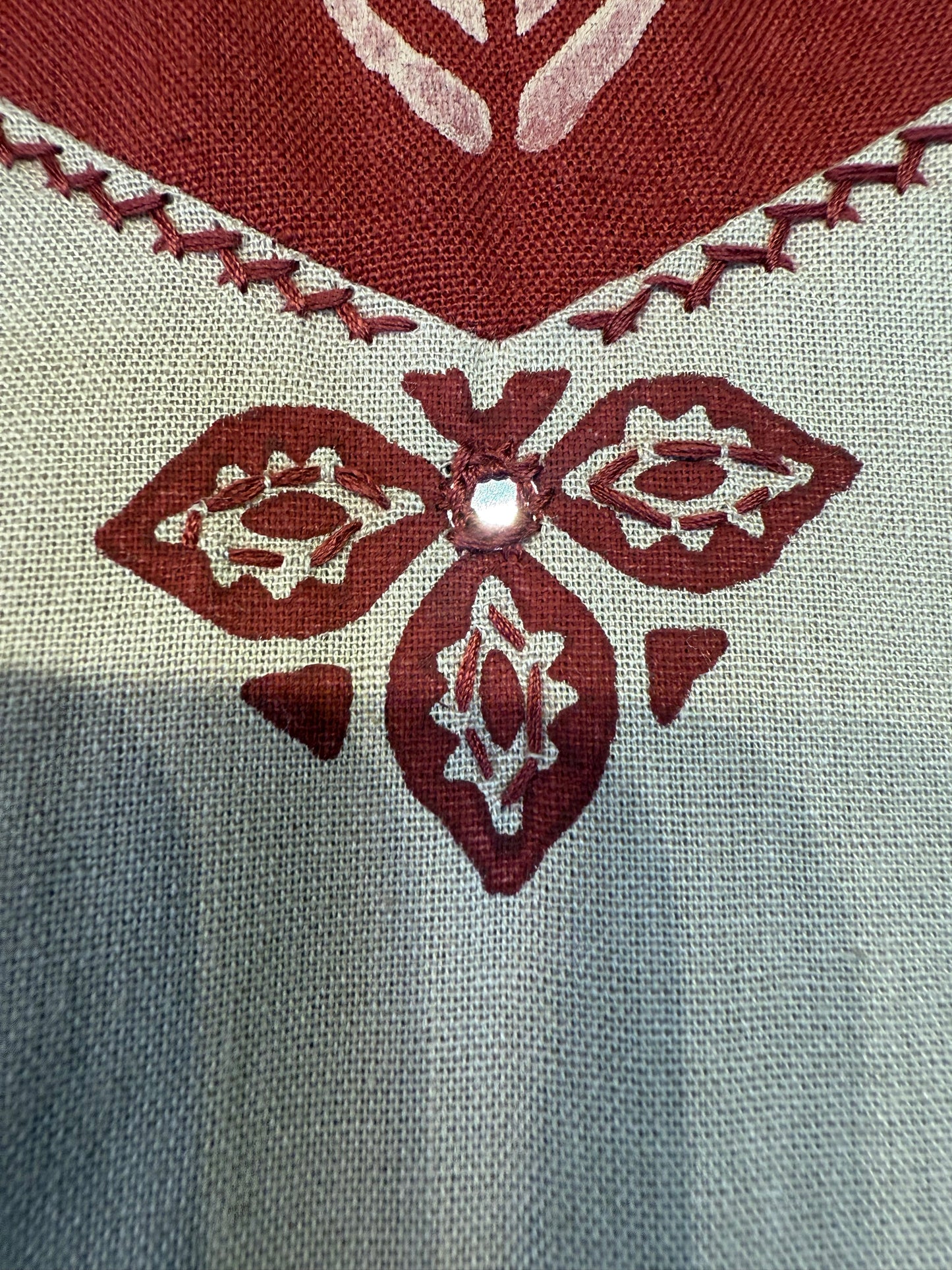 A-line Pure Cotton Block Printed Kurti