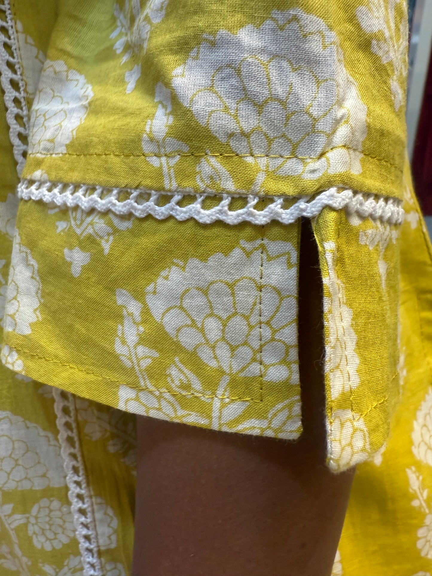 Pure Cotton Thread Embroidery Kurti With Pant and Dupatta-HSC54