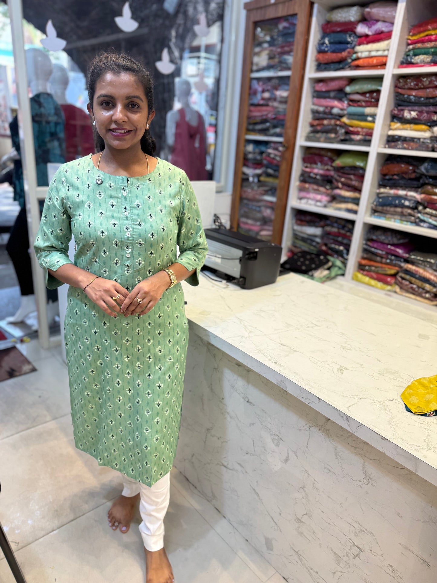 Rayon Straight Cut Kurti