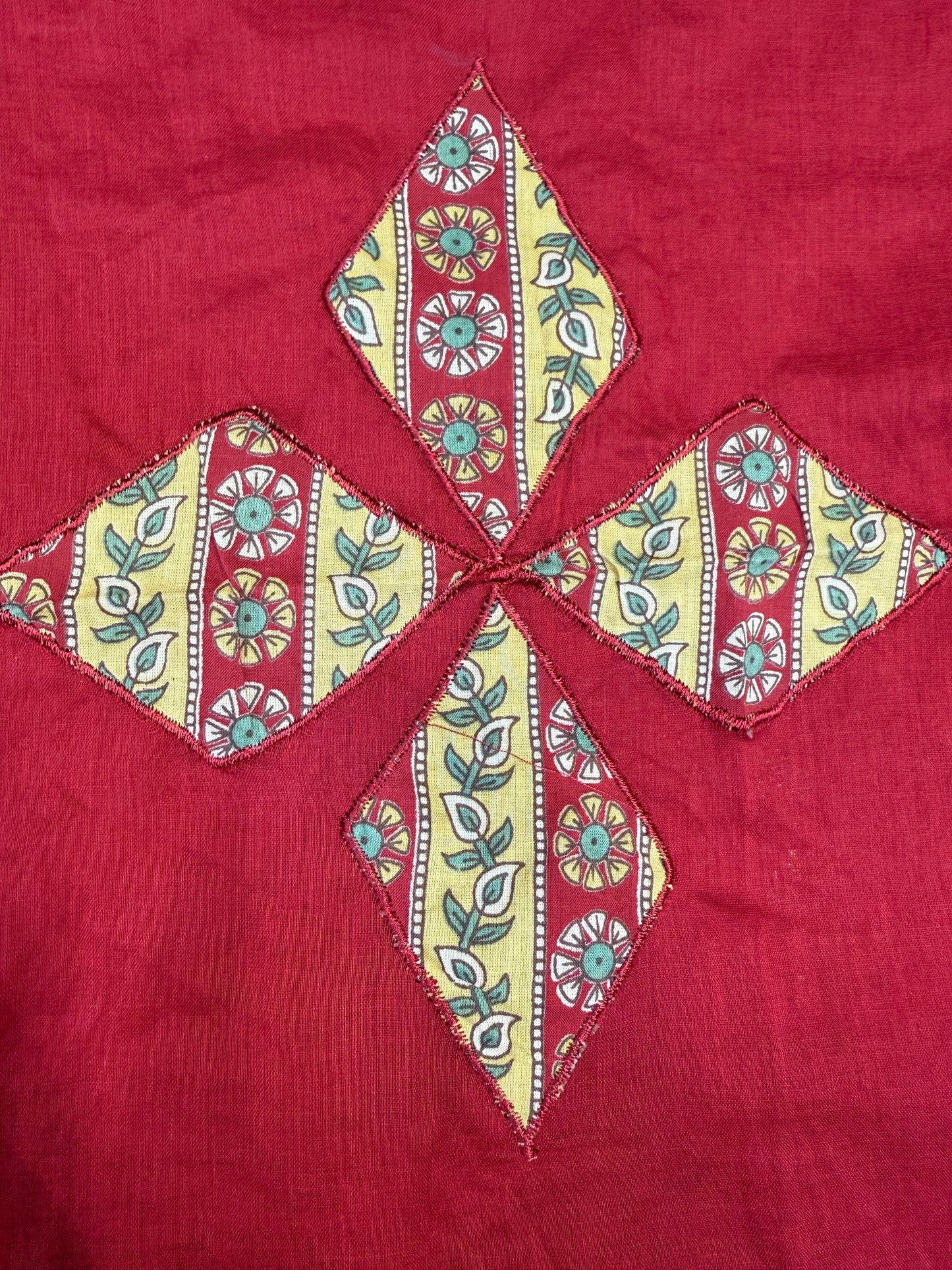 Appliqué Pure Cotton Printed Pant And Kurti With Dupatta-HSC82