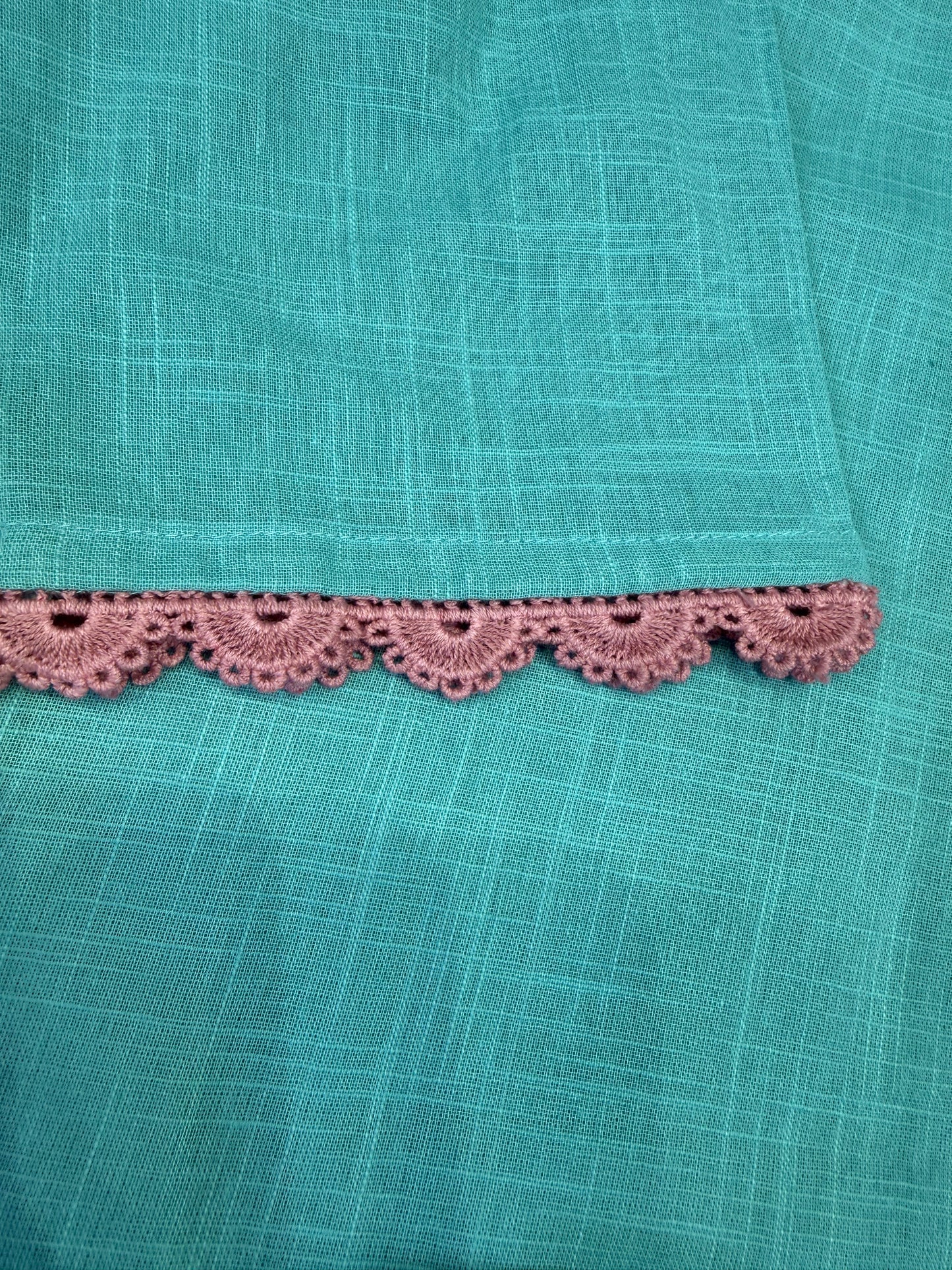 Hand Panited Powder Blue Kurti With Pant and Dupatta-HSC115