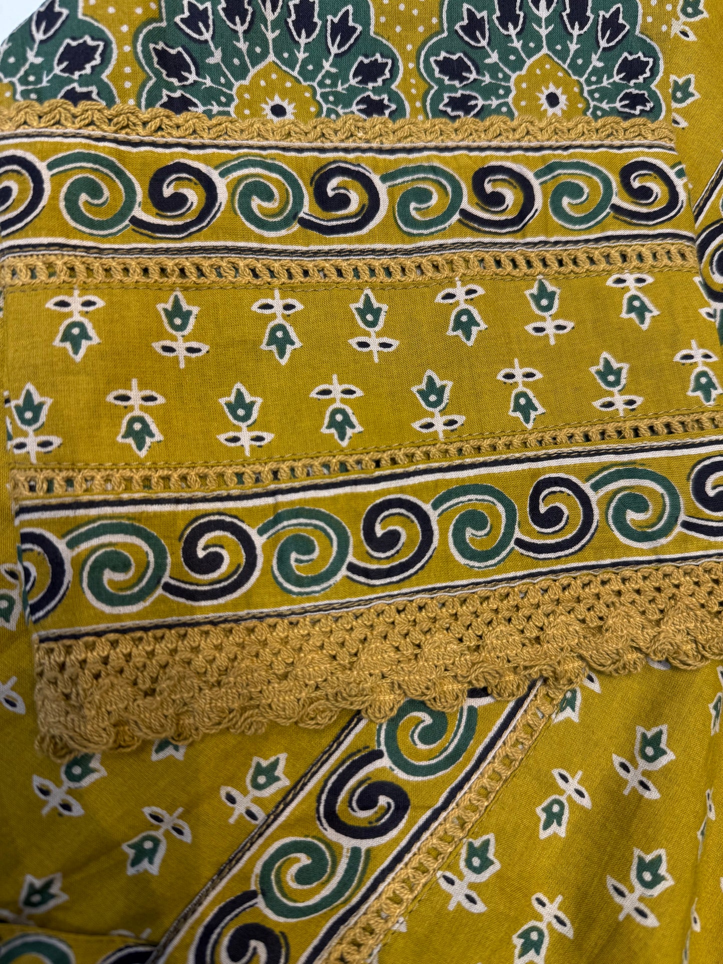 A-line Kurti with Pant and Dupatta with two sides Pockets