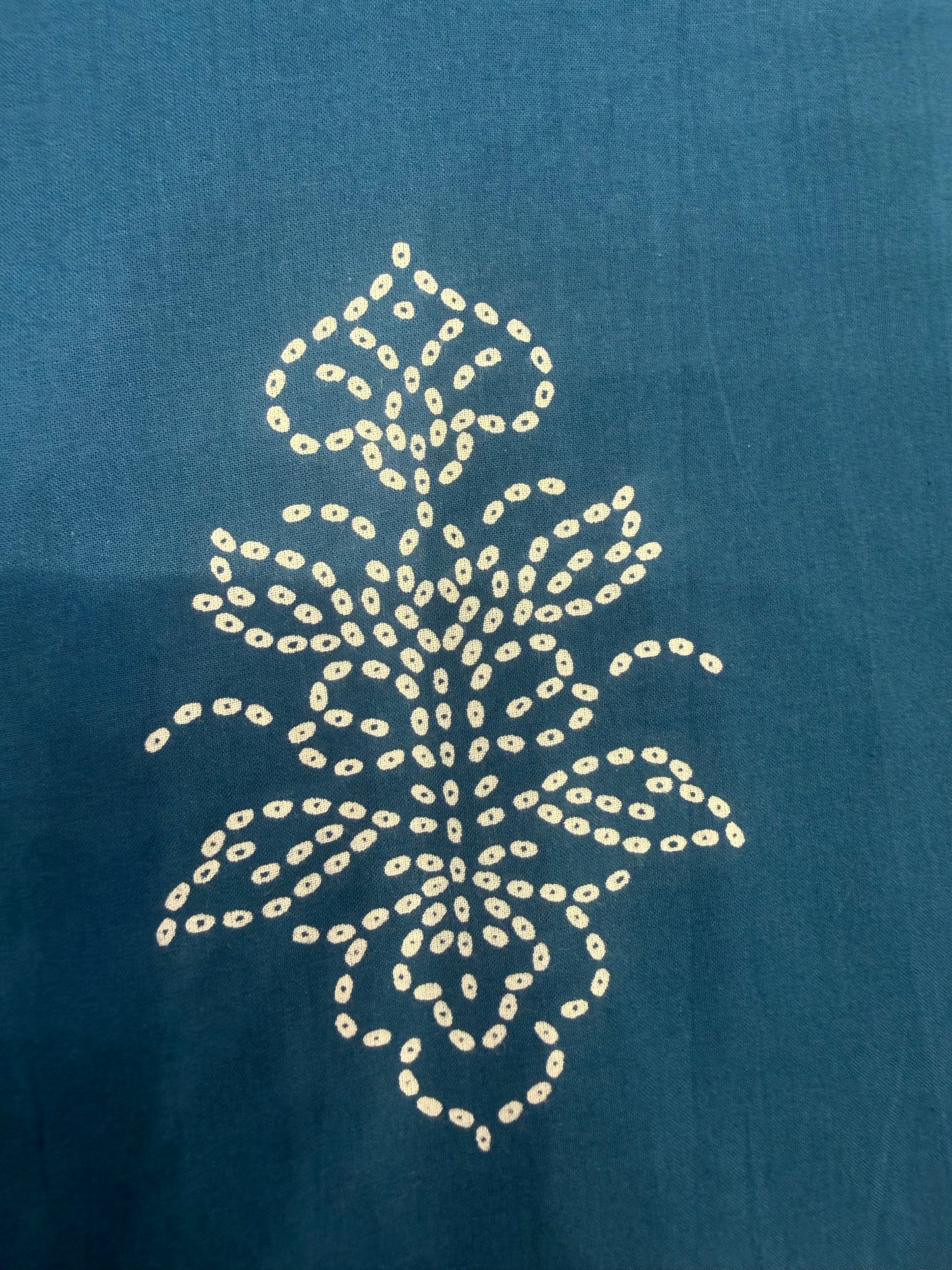 Blue Pure Cotton Kurti With Pant