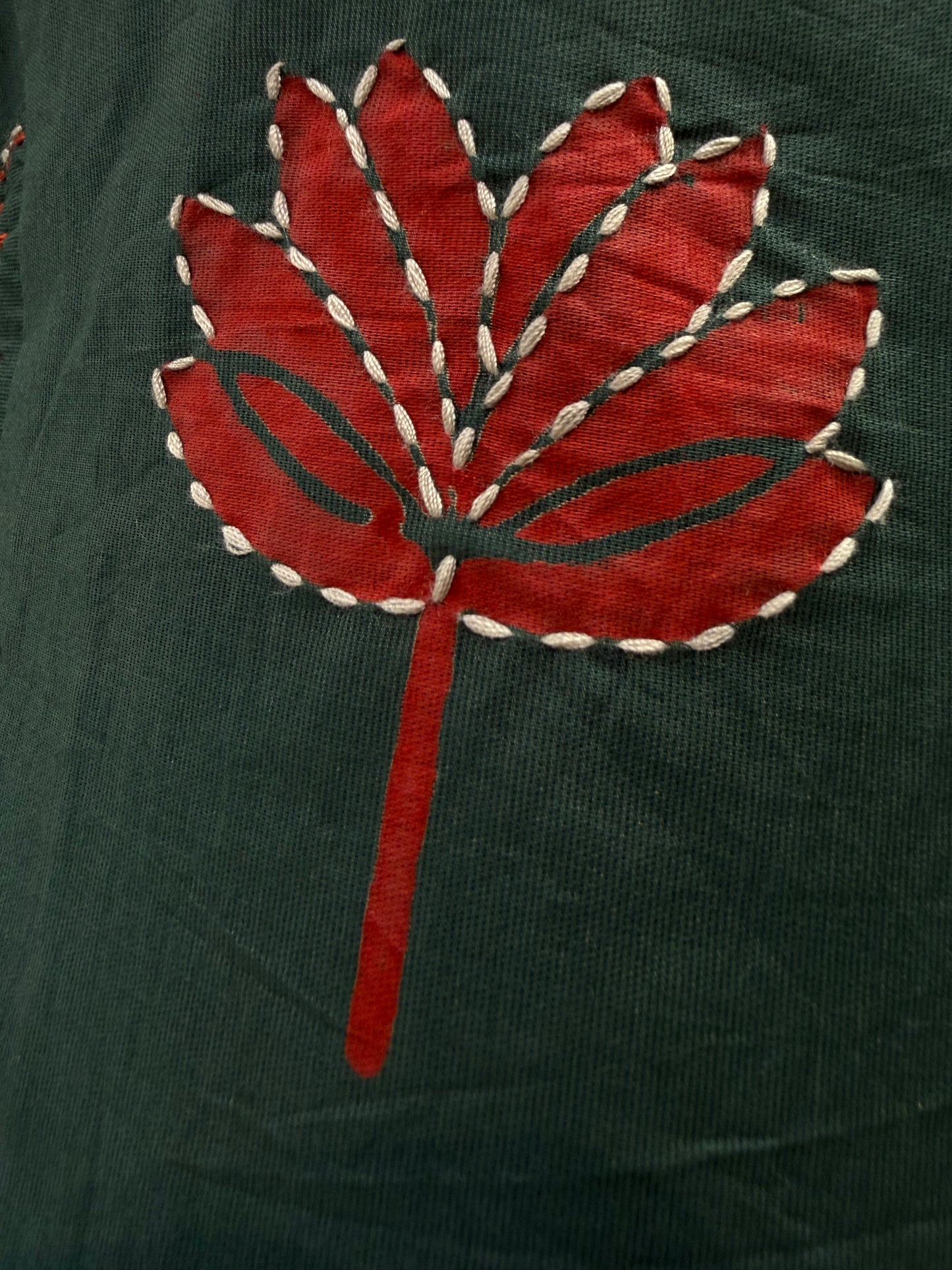Lotus Hand Painted Designer Wear Pure Cotton Kurti With Pant-HSC69