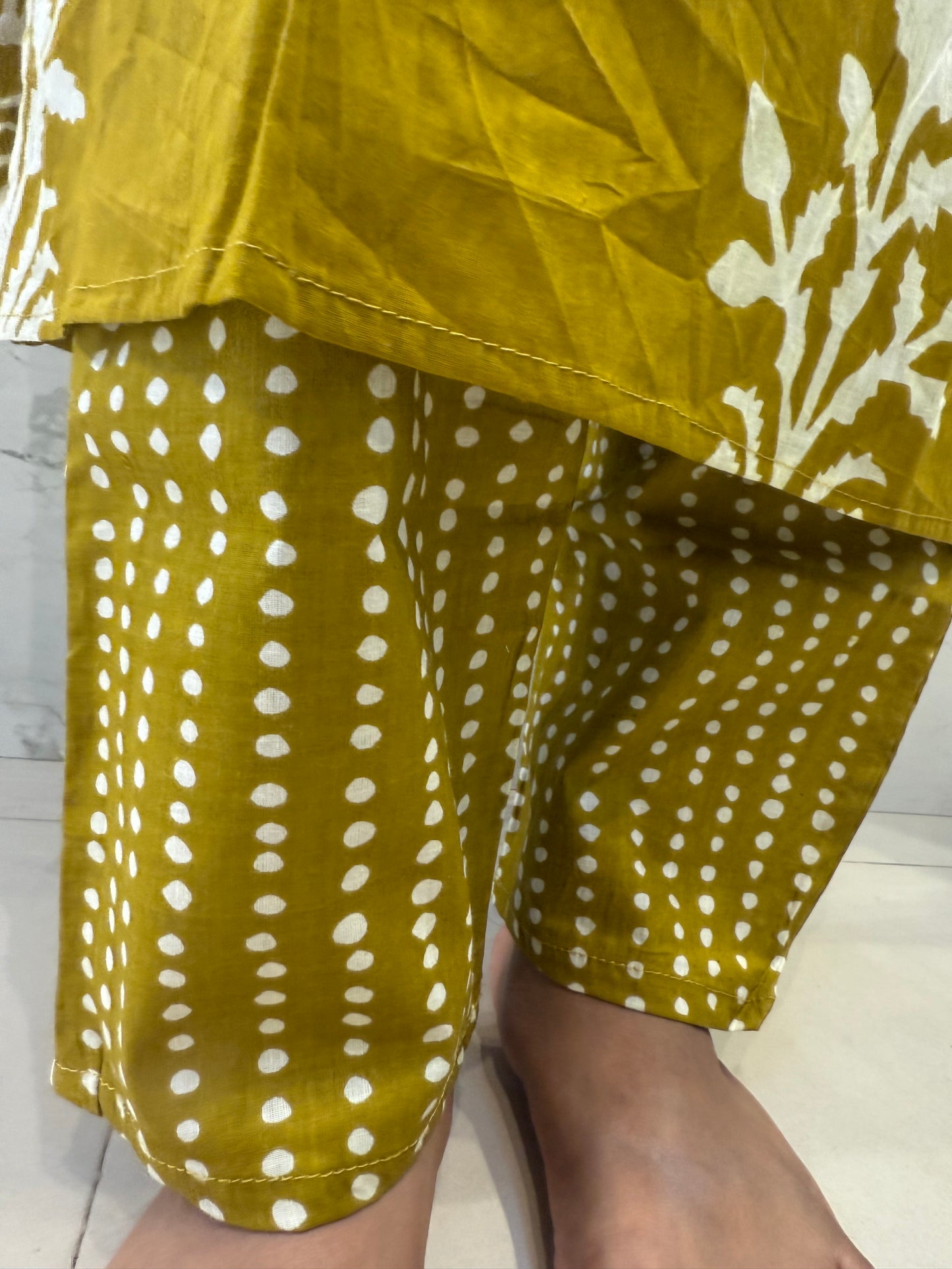 Printed Kurti With Pant and Dupatta-HSC16