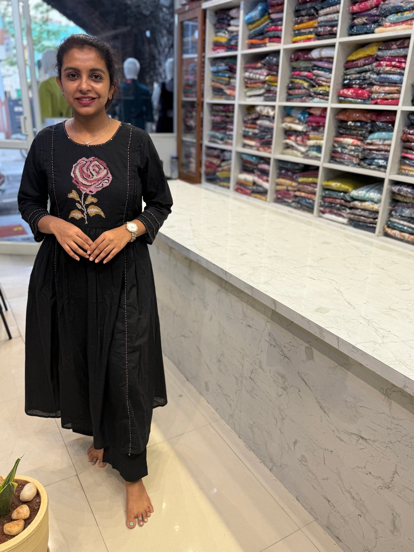 Pure Cotton Black Co-ords Set