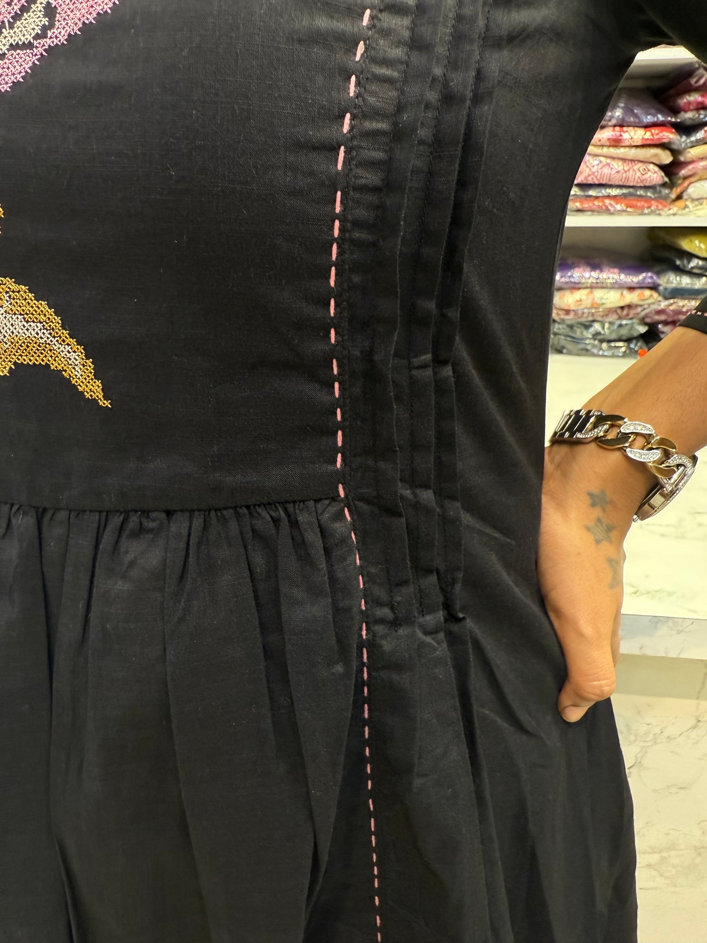 Pure Cotton Black Co-ords Set