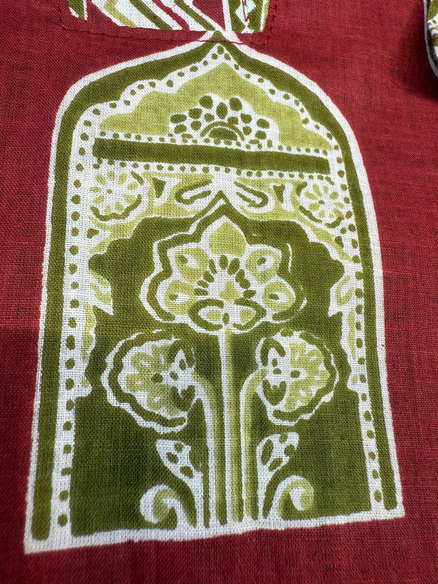 Red Printed Kurti With Pant and Dupatta Kurti 2