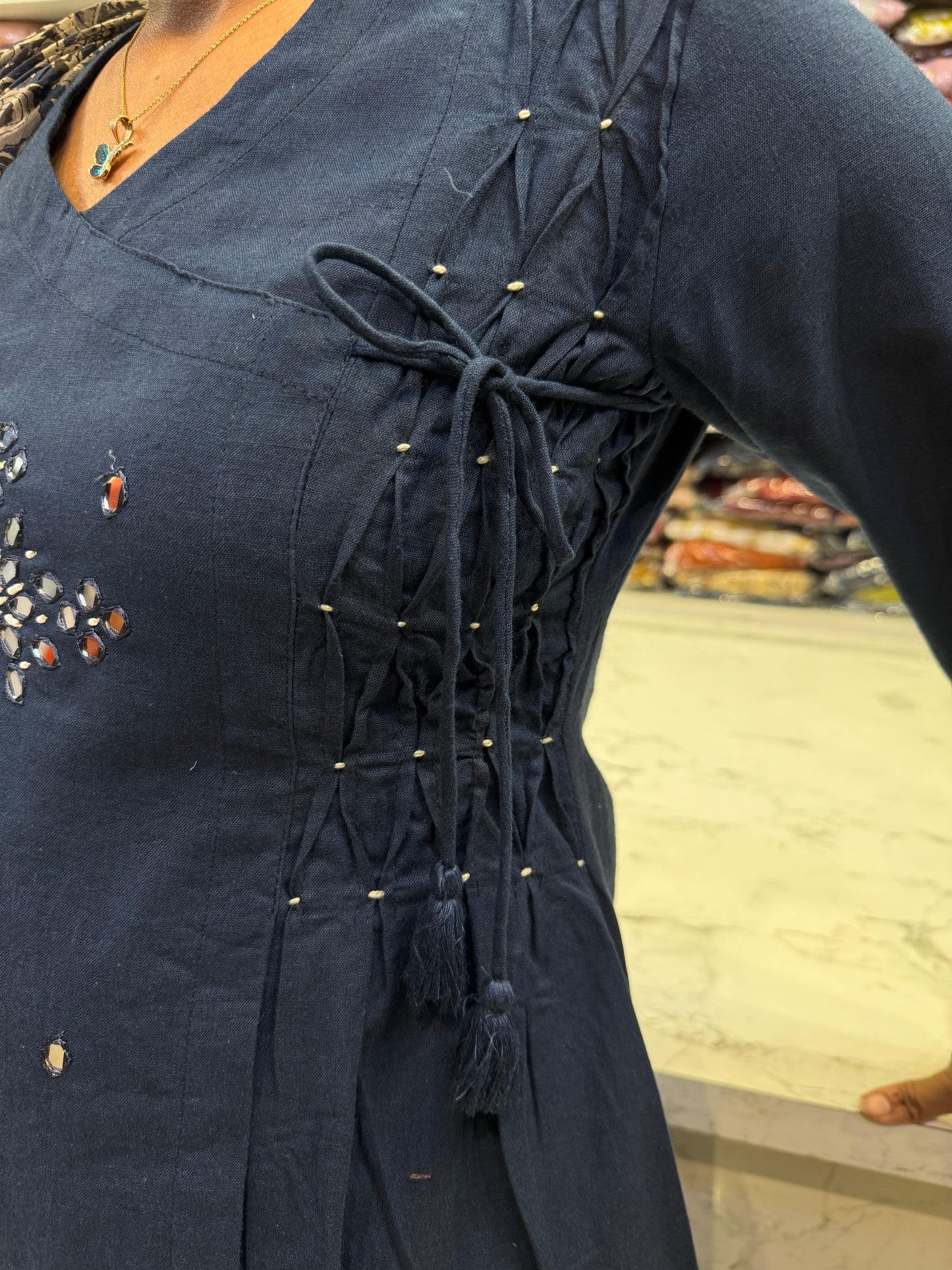 Pure Cotton Flex Kurti and Pant with Kalamkari Dupatta