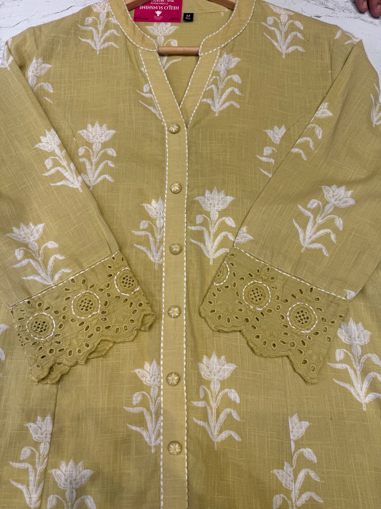 A-line Printed Cotton Kurti