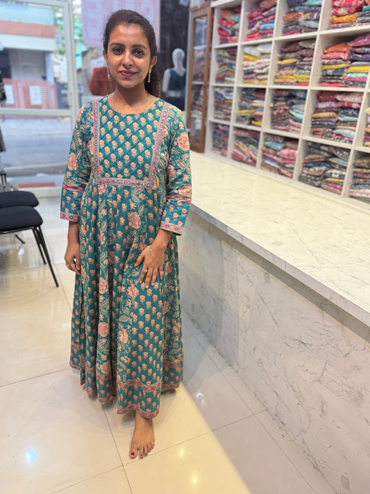 Pure Cotton Anarkali Dress