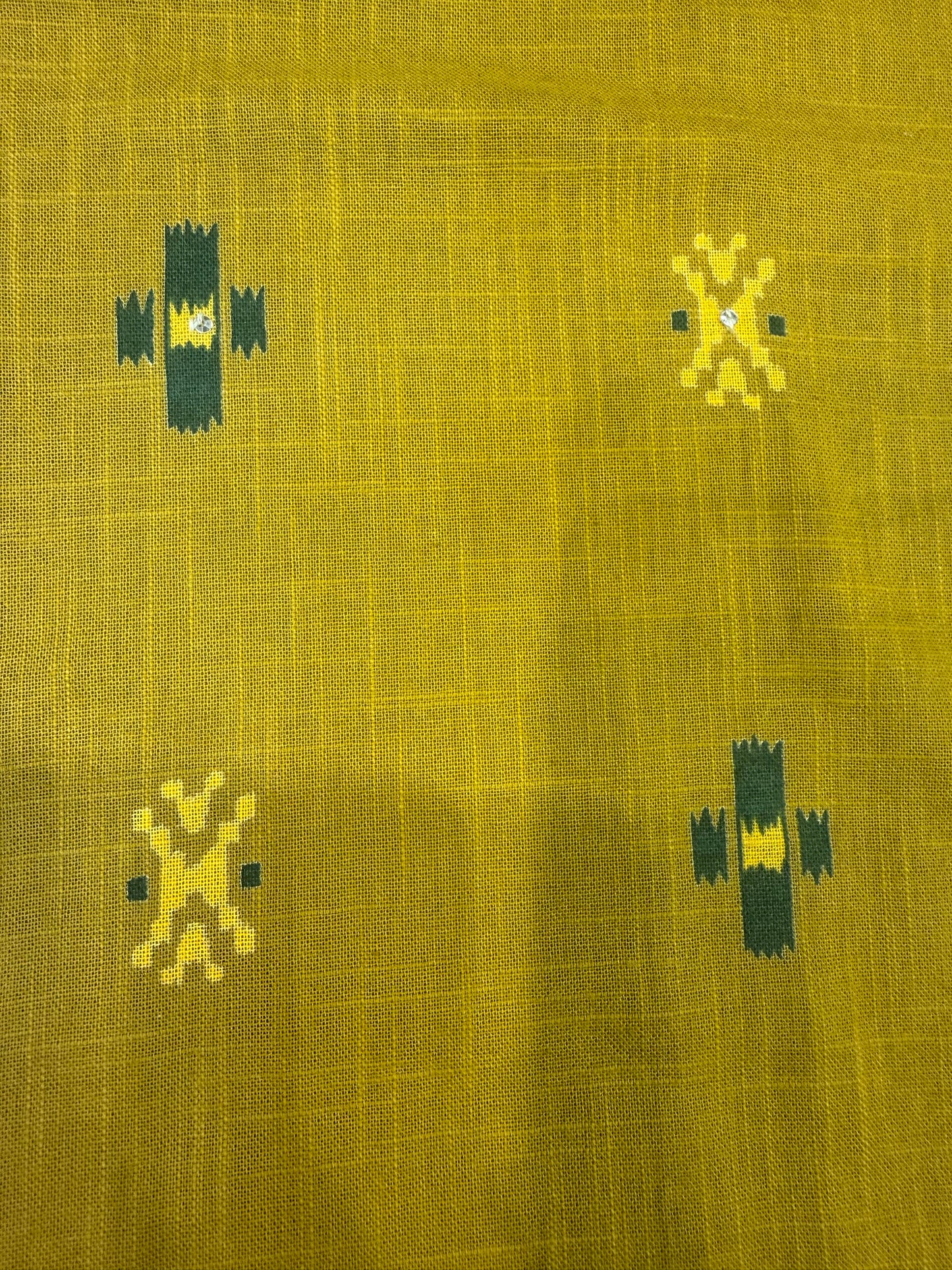 Mustard Pure Handloom Cotton Flex Tunics  - HSC1148