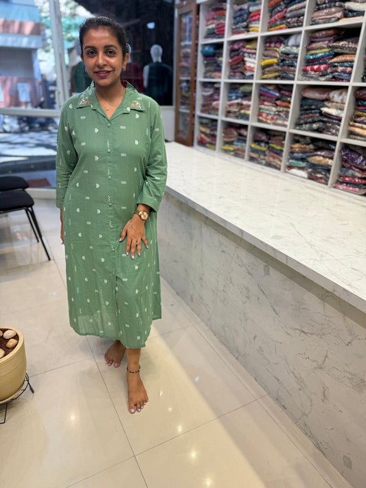 Pure Handloom Cotton Maxi Dress