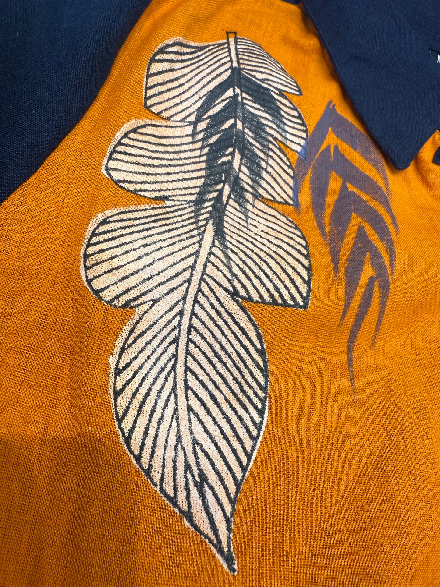 Hand Painted Multi-colour A-line Dress