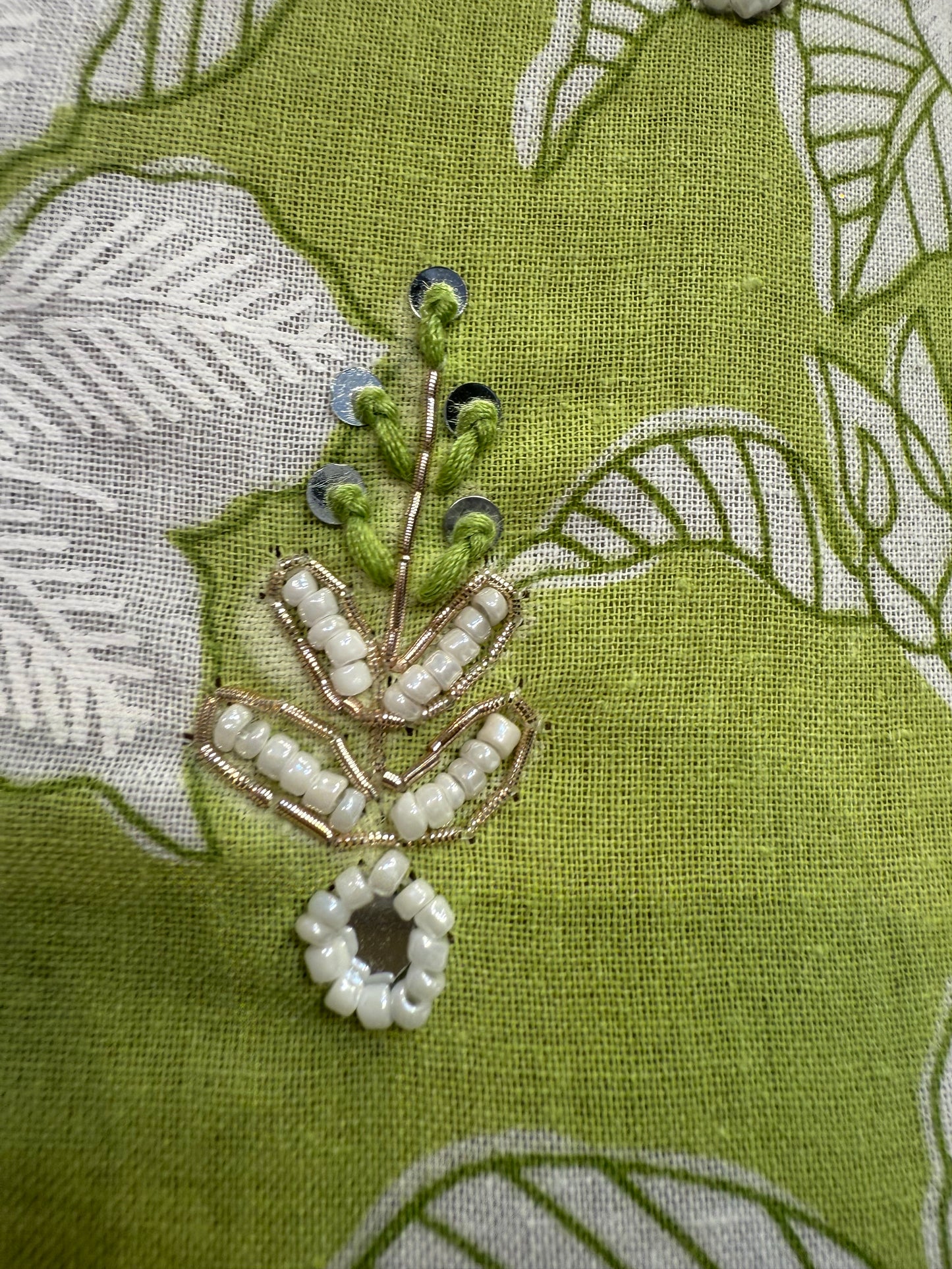 Green Cotton Kurti With Pant and Dupatta