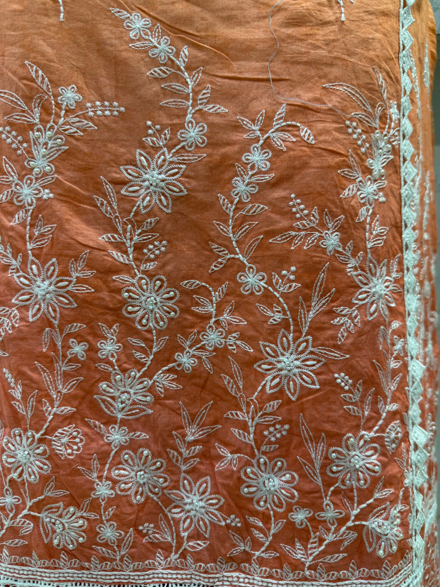 Pure Cotton Kurti With Pant and Brush Paint Dupatta