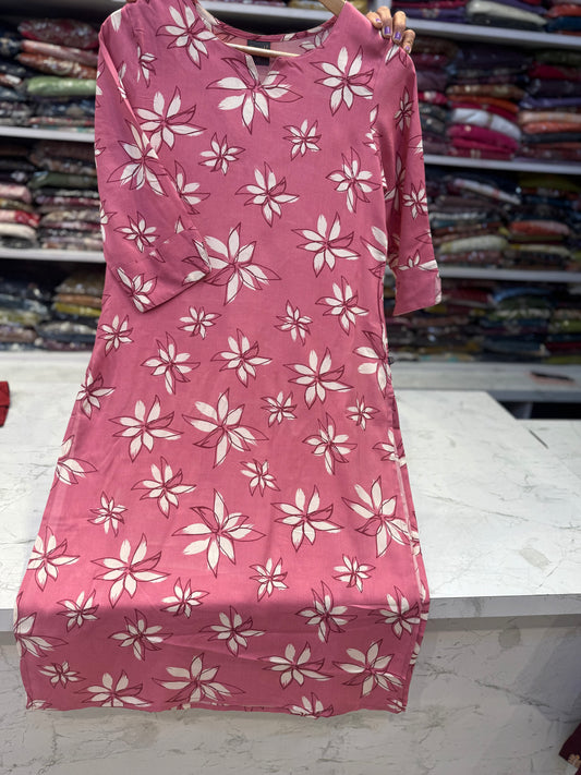 Premium Rayon Staright Cut Kurti