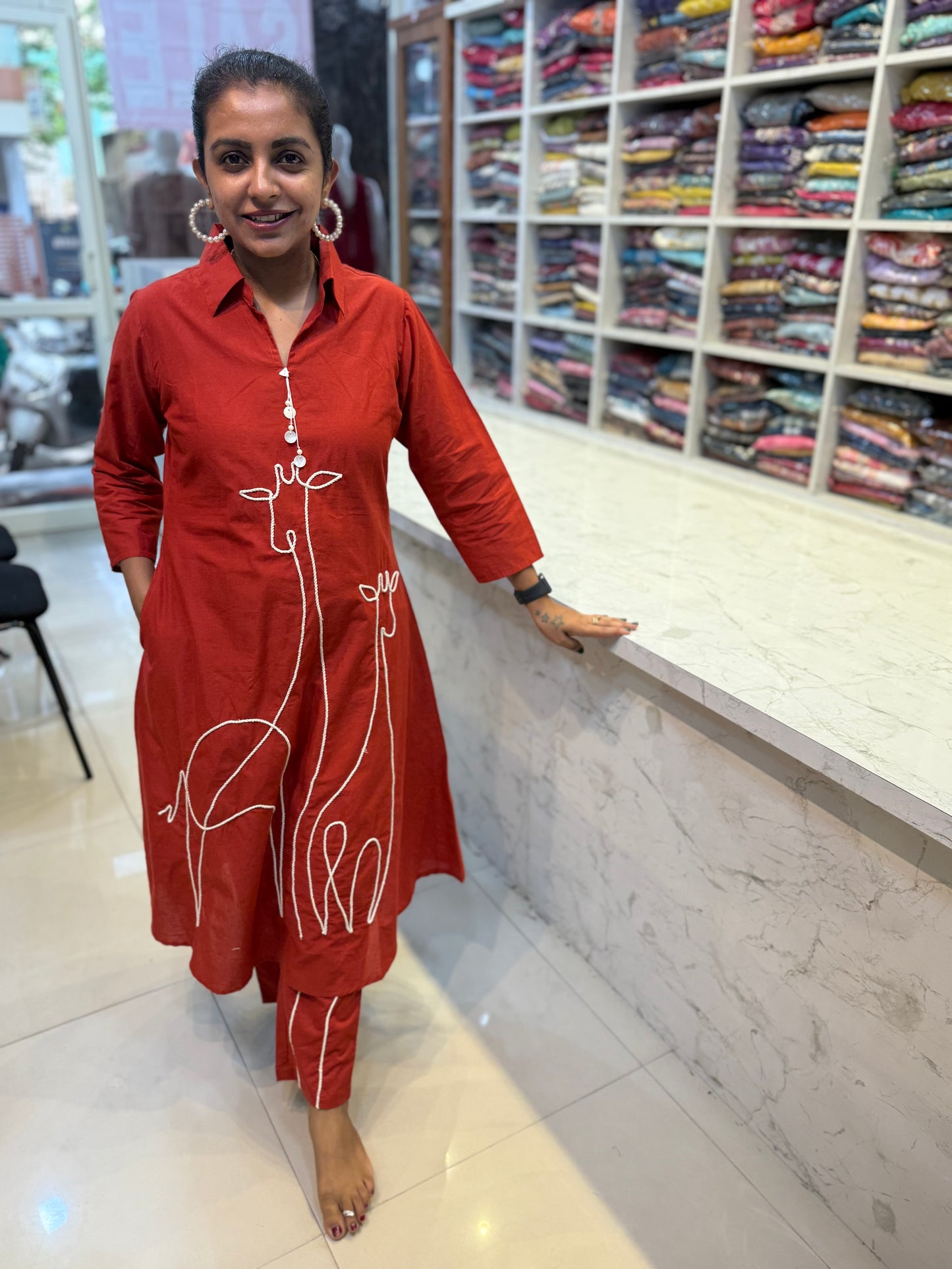 Giraffe Cotton Co-ords Set