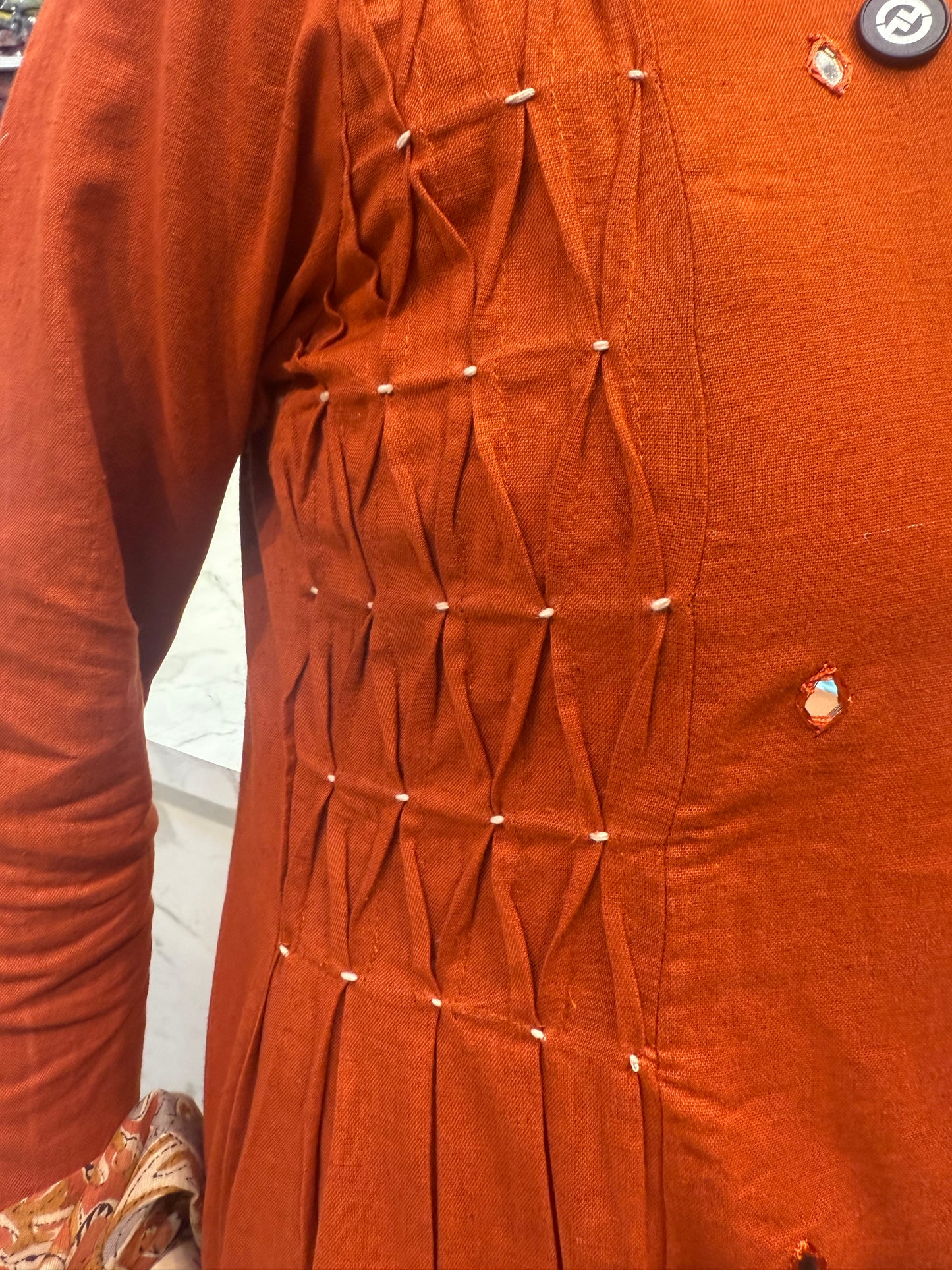 Pure Cotton Flex Kurti and Pant with Kalamkari Dupatta