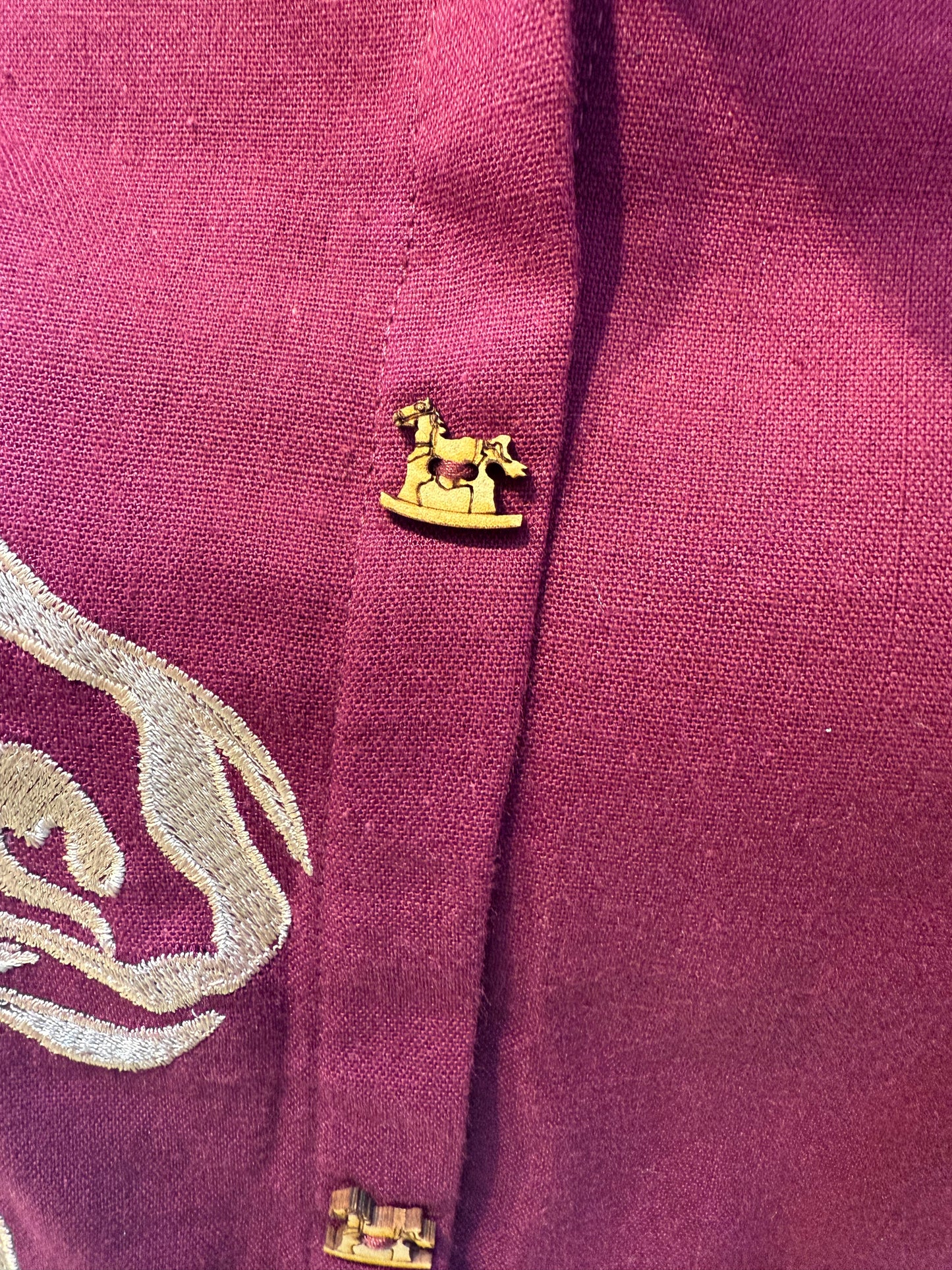 Horse Green and Wine Cotton Flex Co-ords Set