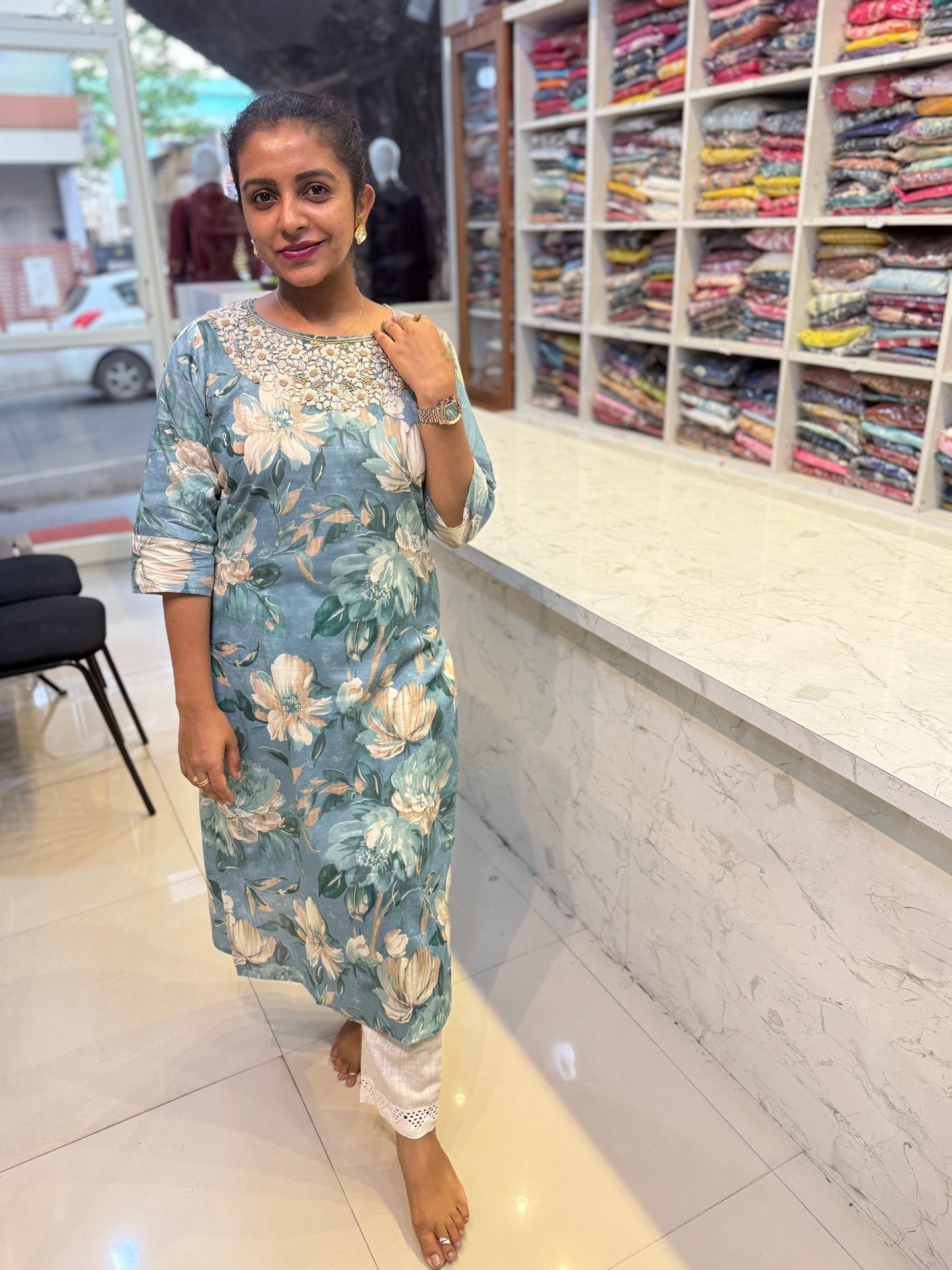 Handwork Two piece Cotton set