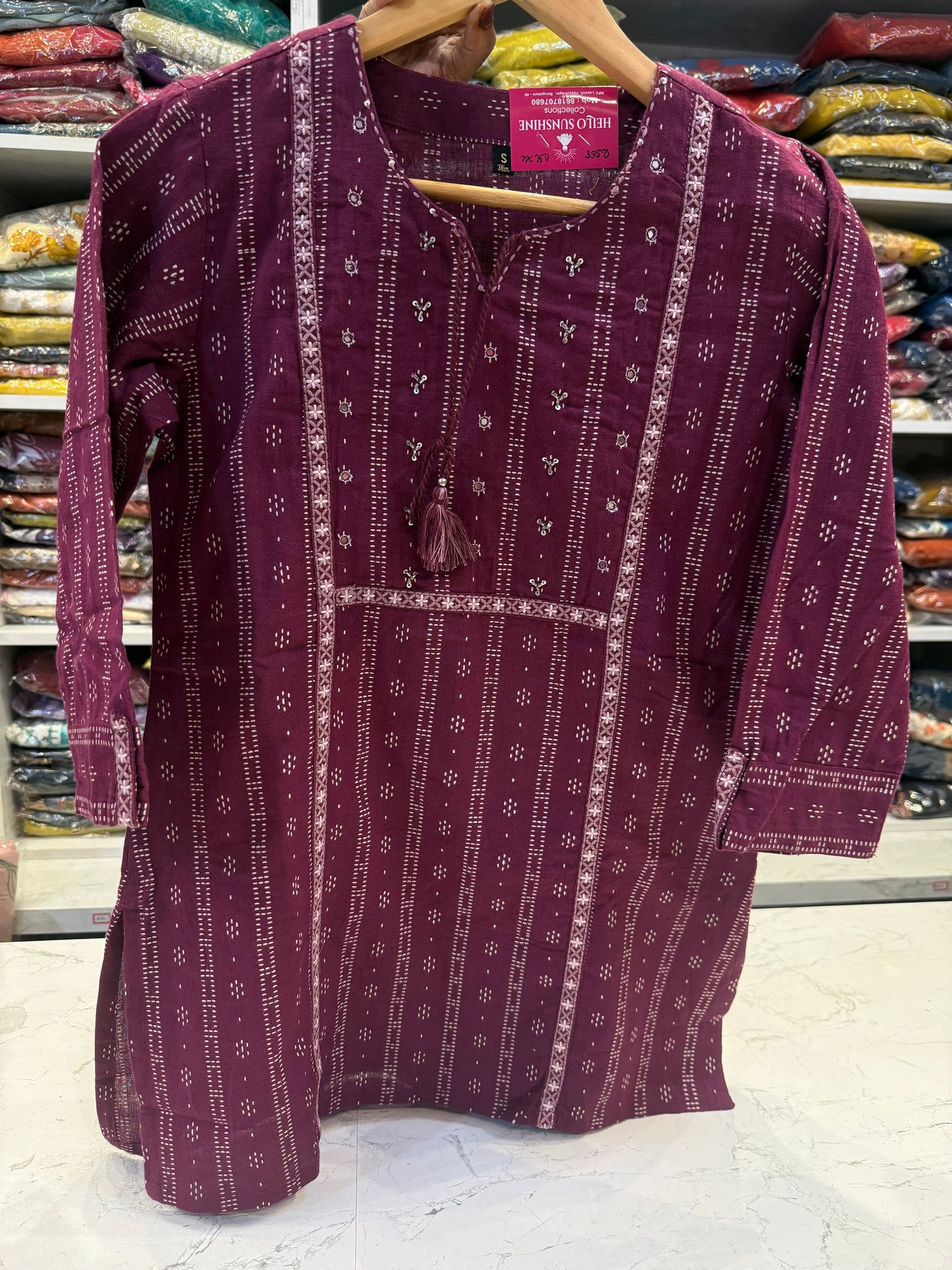 Printed Cotton Tunic Top